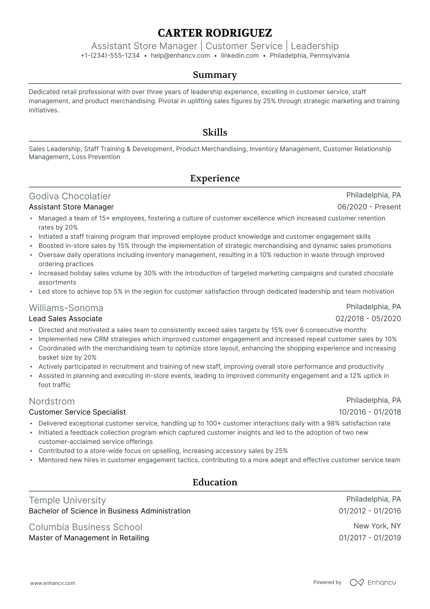 10 Deputy Manager Resume Examples & Guide for 2026
