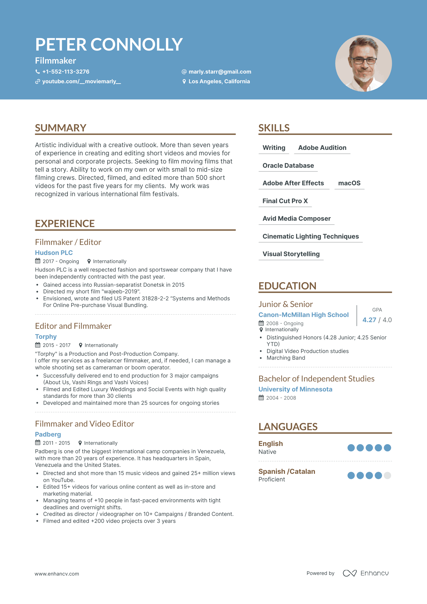 5 Filmmaker Resume Examples & Guide for 2023