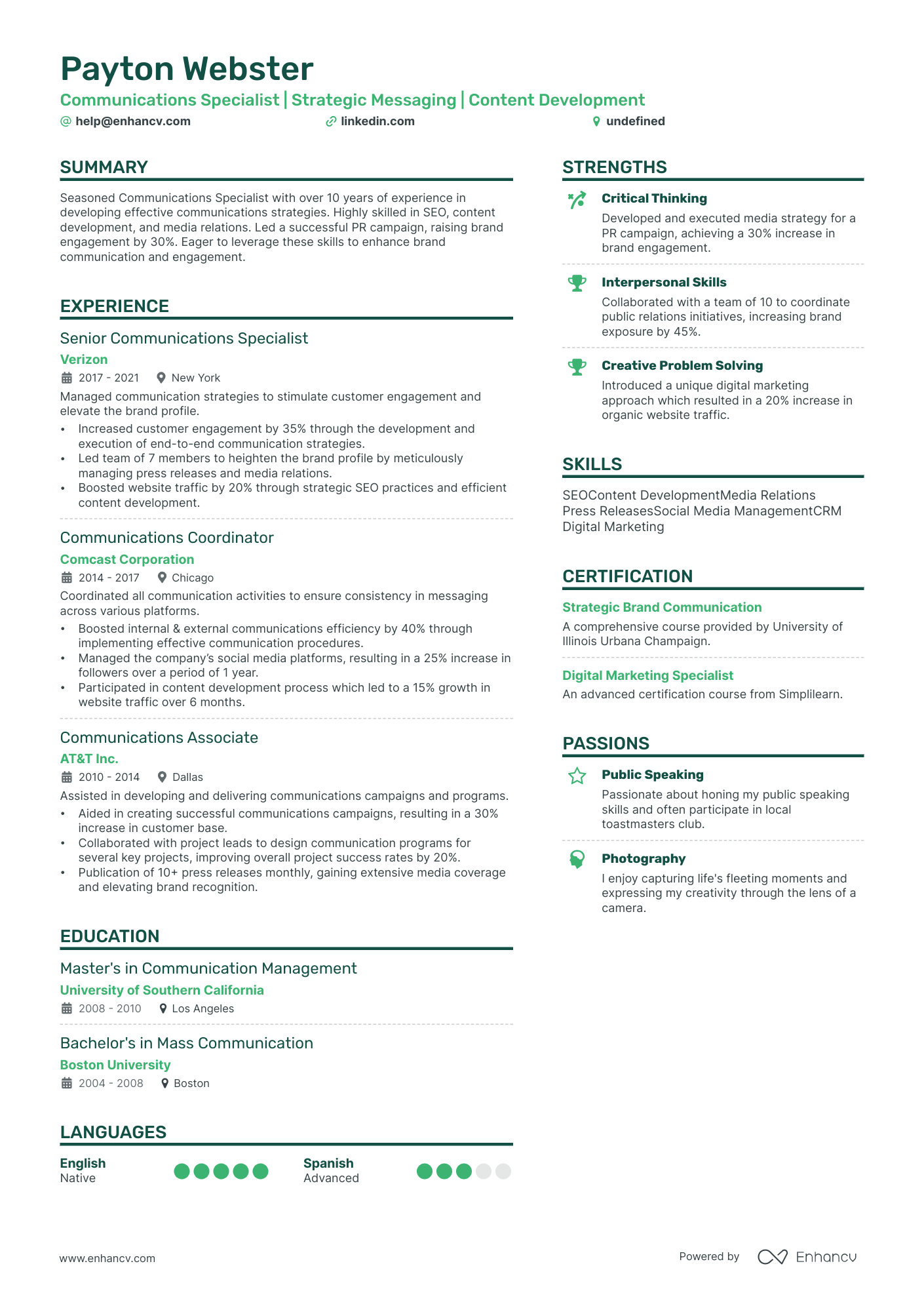 6 Communication Manager Resume Examples & Guide for 2024