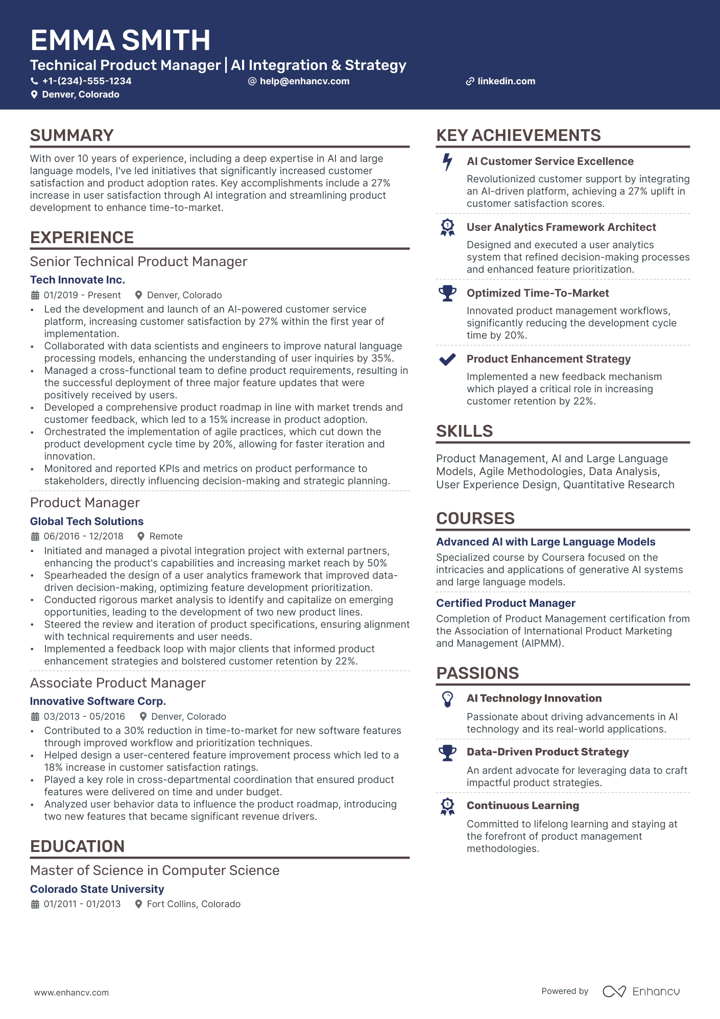 10 Technical Product Manager Resume Examples & Guide for 2026