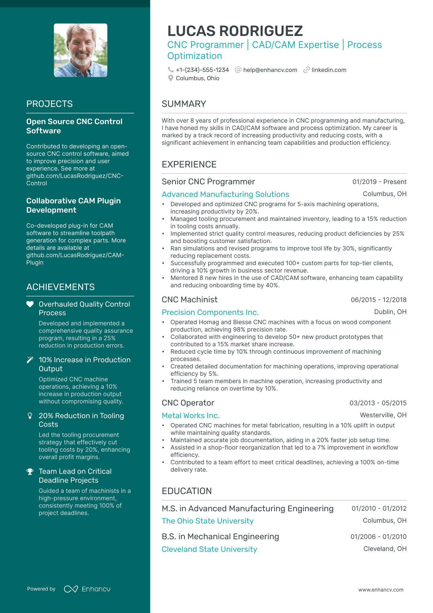 5 Cnc Programmer Resume Examples & Guide for 2024