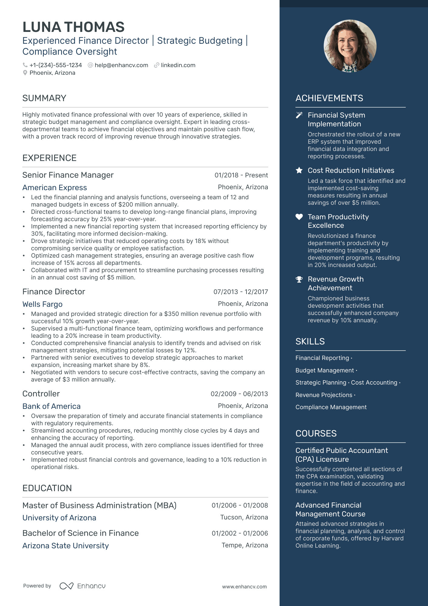 5 Director of Finance Resume Examples & Guide for 2024