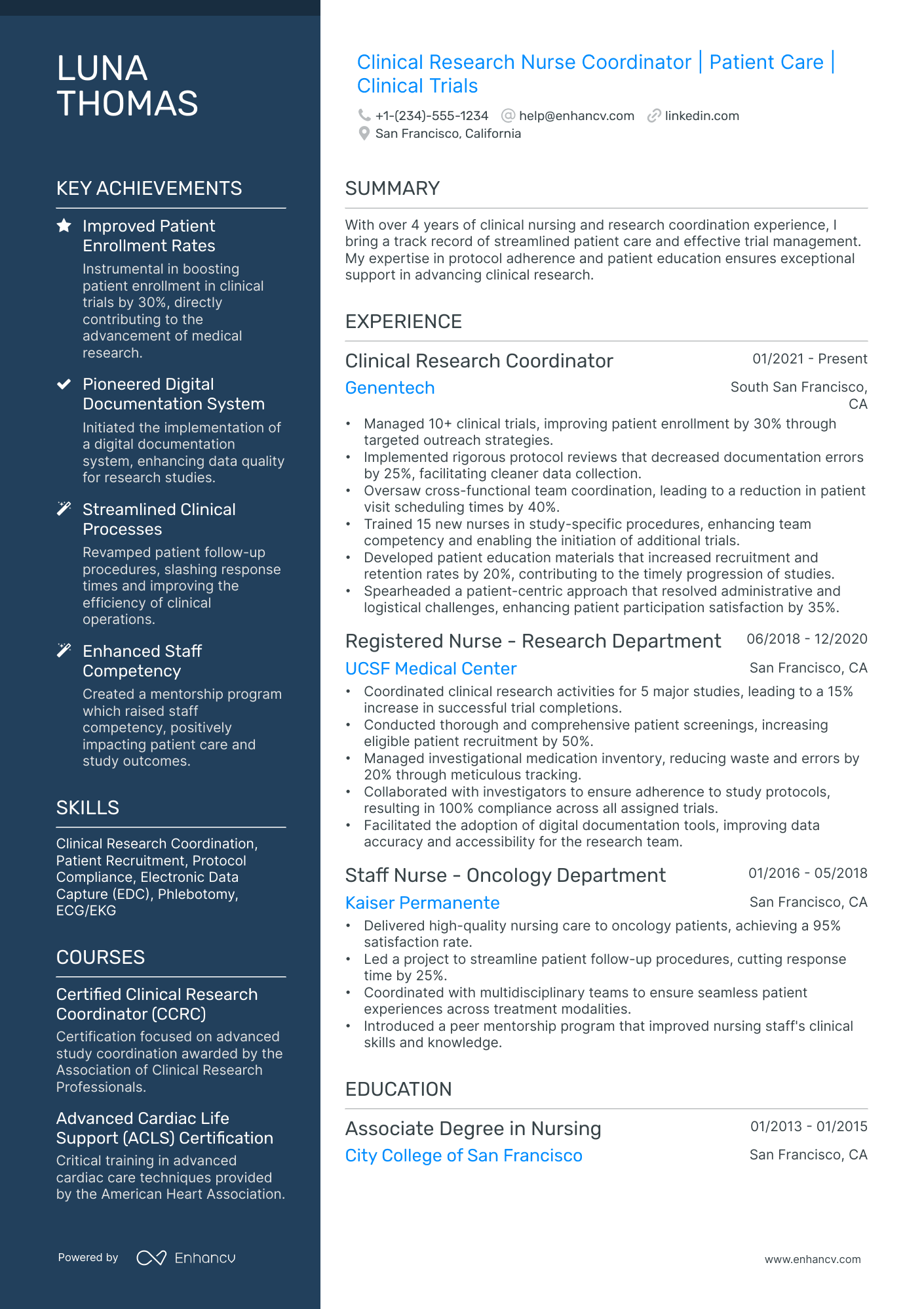 10 Clinical Research Nurse Resume Examples & Guide for 2026