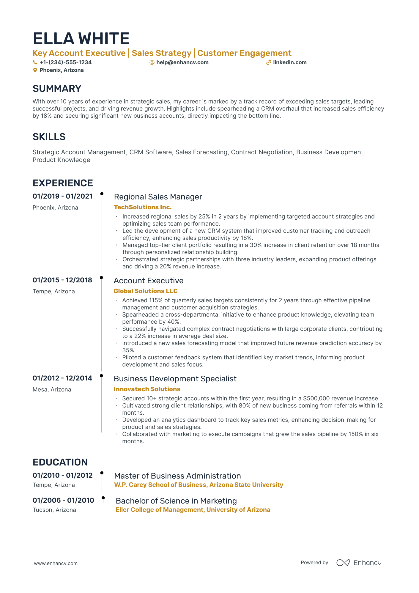 10 Sales Account Manager Resume Examples, Templates & Guide for 2026