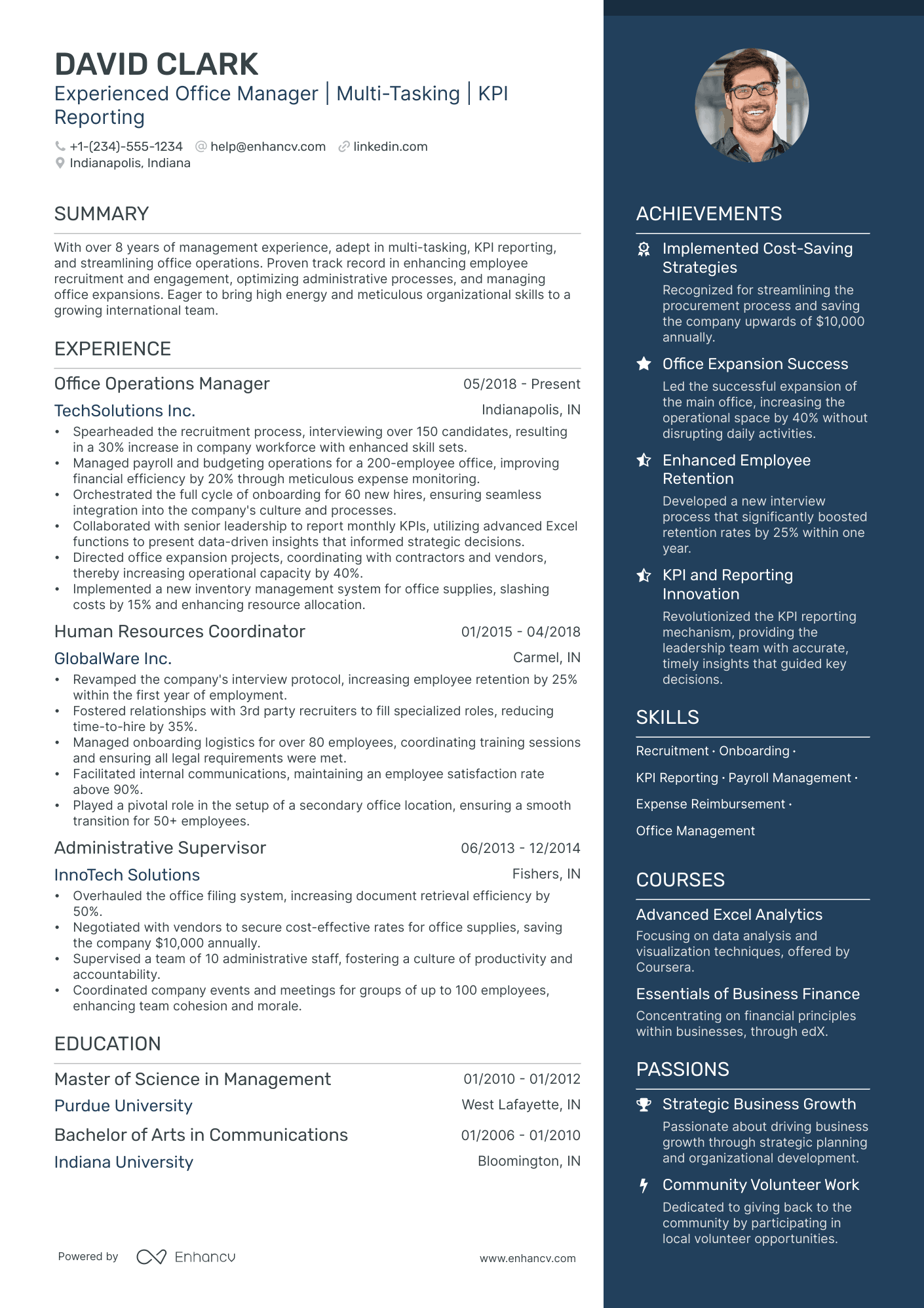 5 Business Operations Manager Resume Examples & Guide for 2024