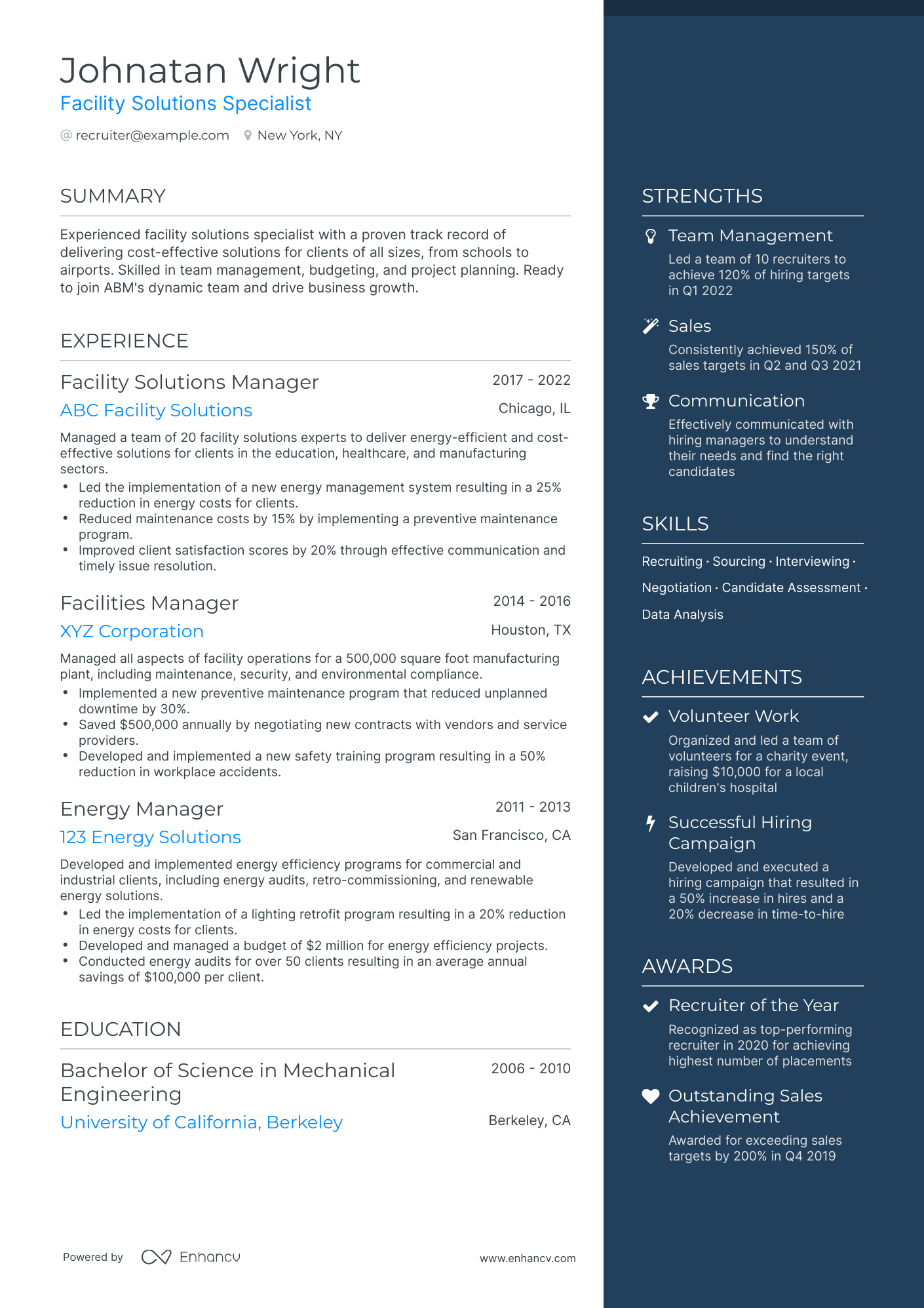 15 Recruiter Resume Examples & Guide for 2023