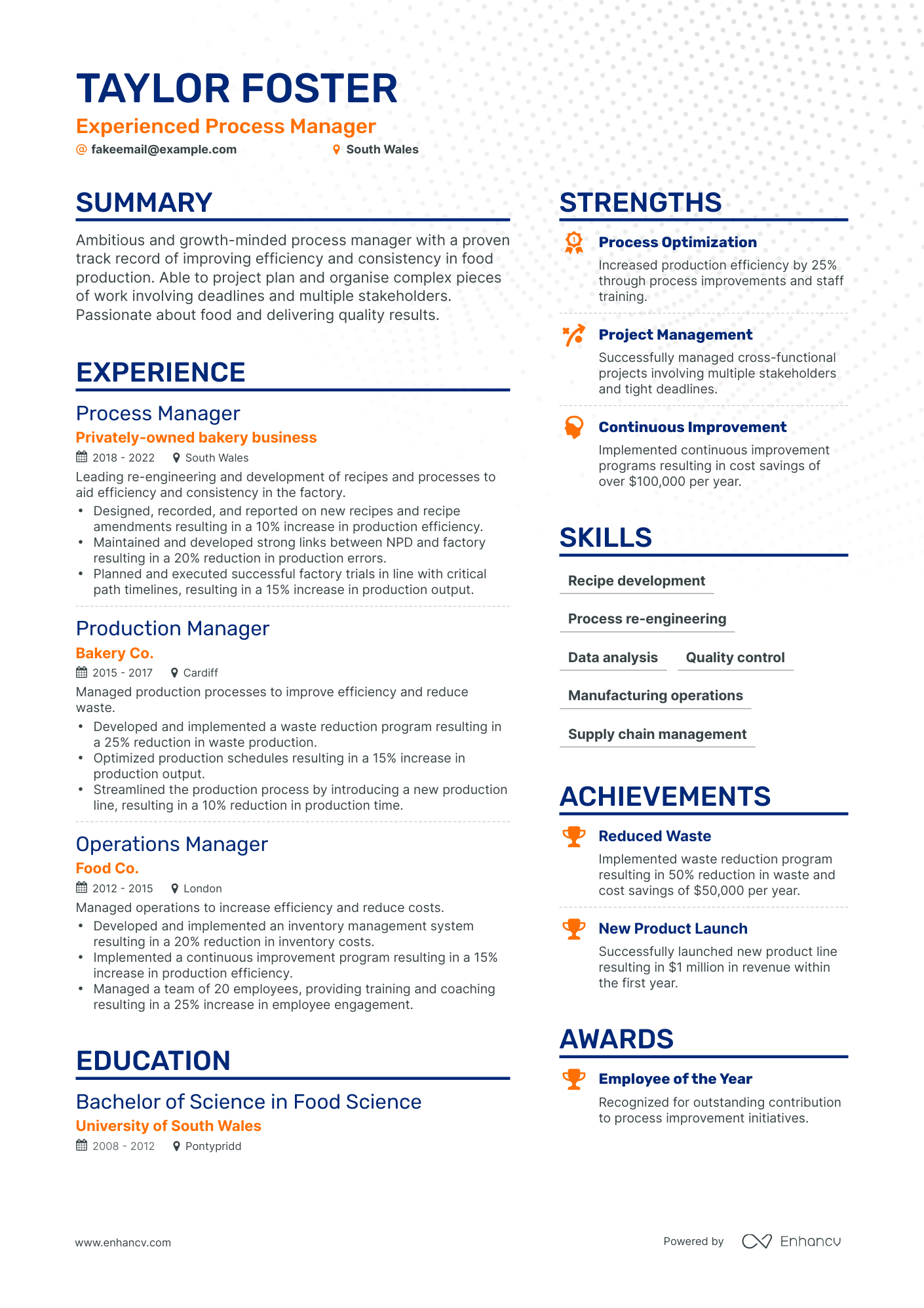 3 Process Manager Resume Examples & Guide for 2023