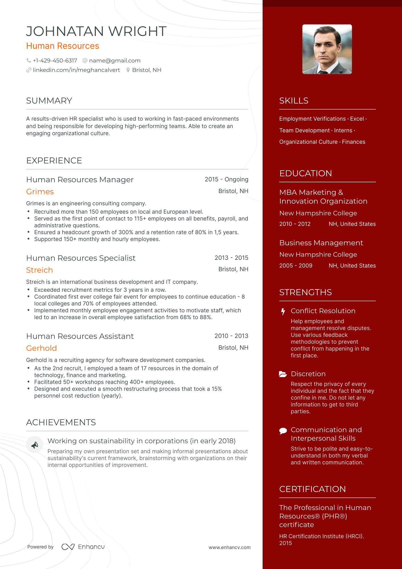 Human Resources Resume Writing Tips & Examples [2023] (Layout, Skills