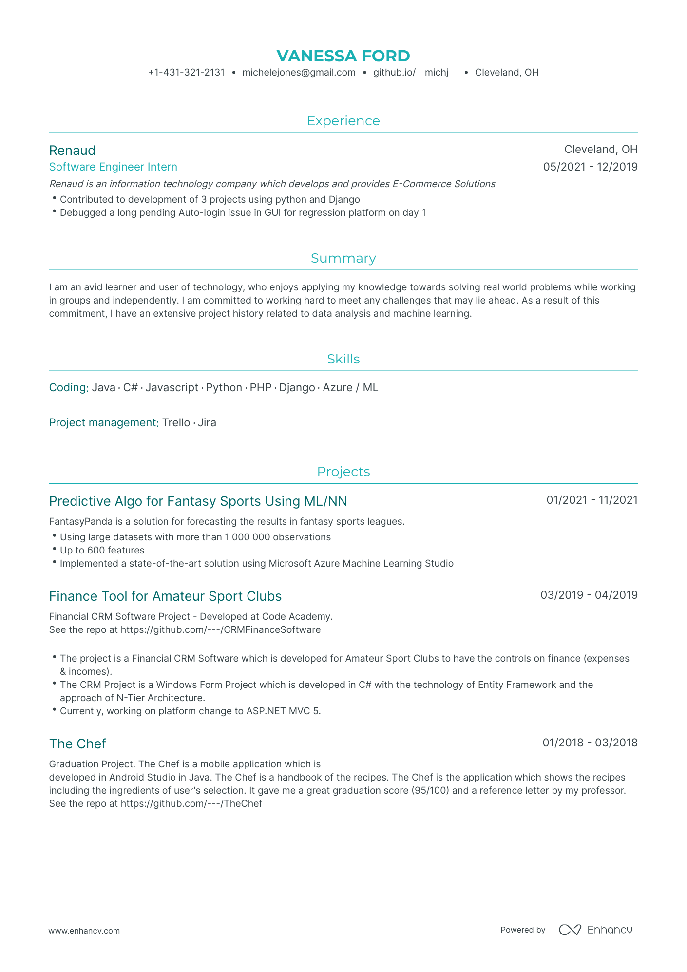 5 Entry Level Software Engineer Resume Examples & Guide for 2024