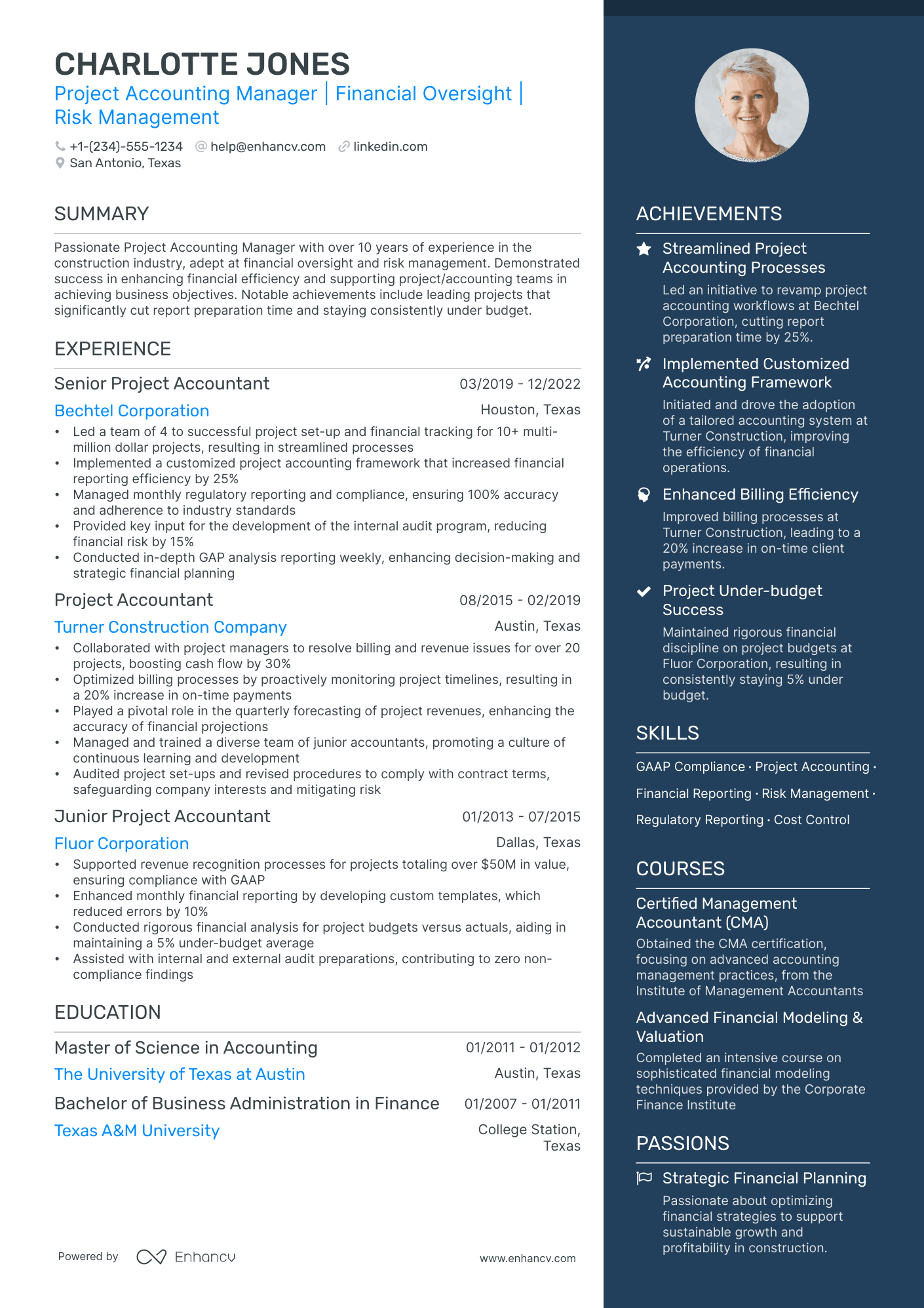 5 Project Accounting Resume Examples & Guide For 2024