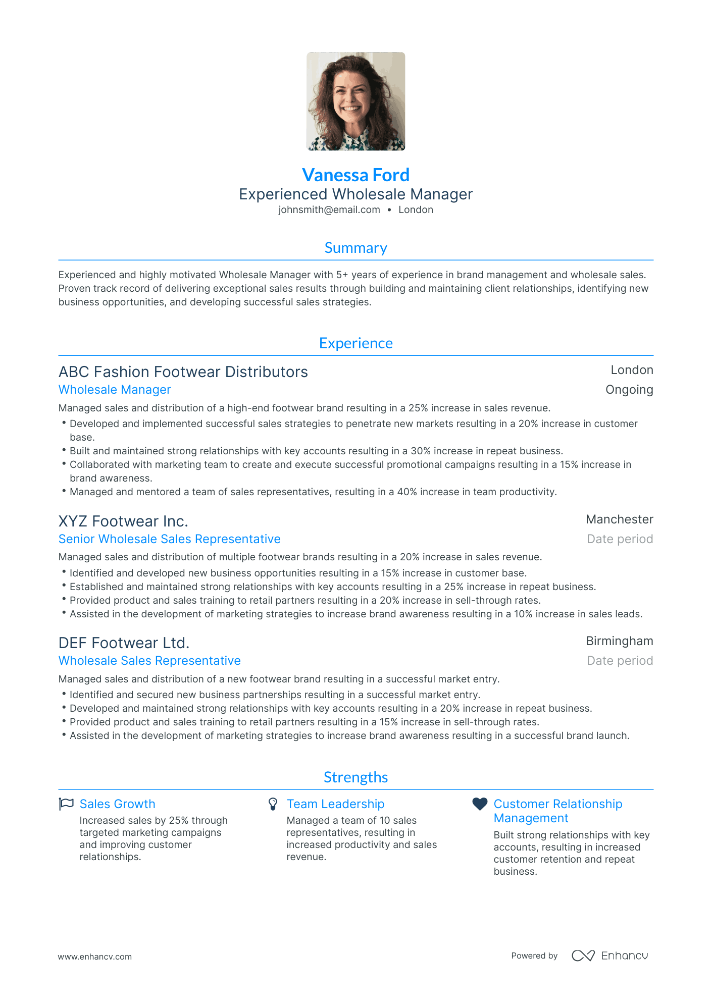 5 Wholesale Manager Resume Examples & Guide for 2023