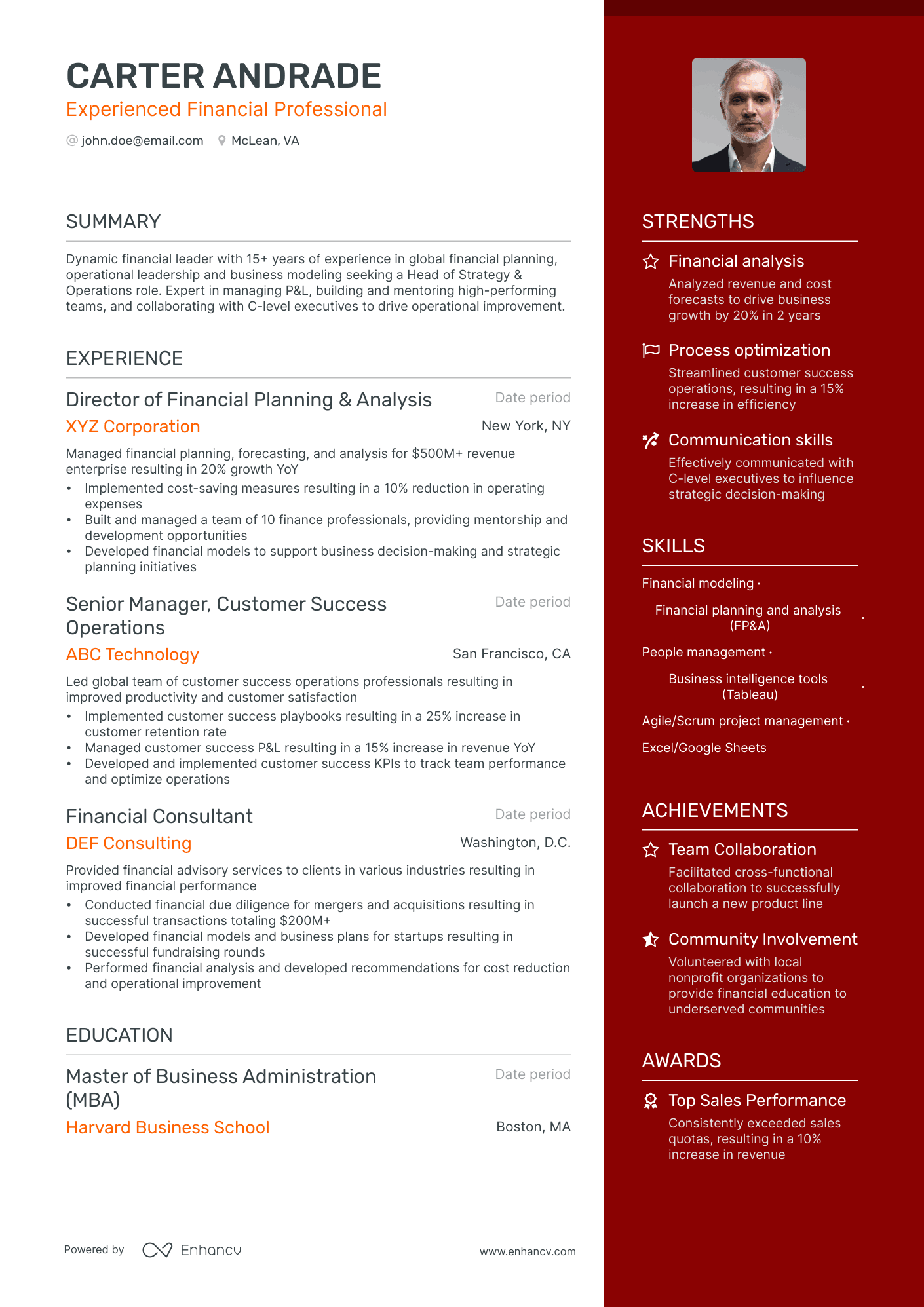 8 Finance Specialist Resume Examples & Guide for 2024