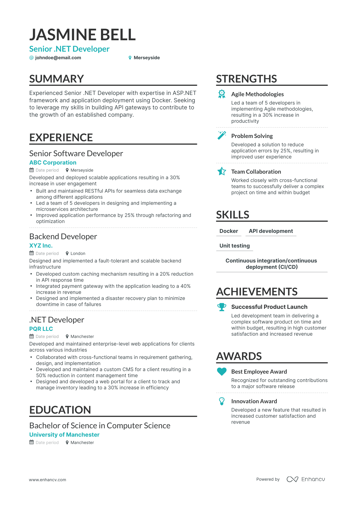 5 Senior Developer Resume Examples & Guide for 2023