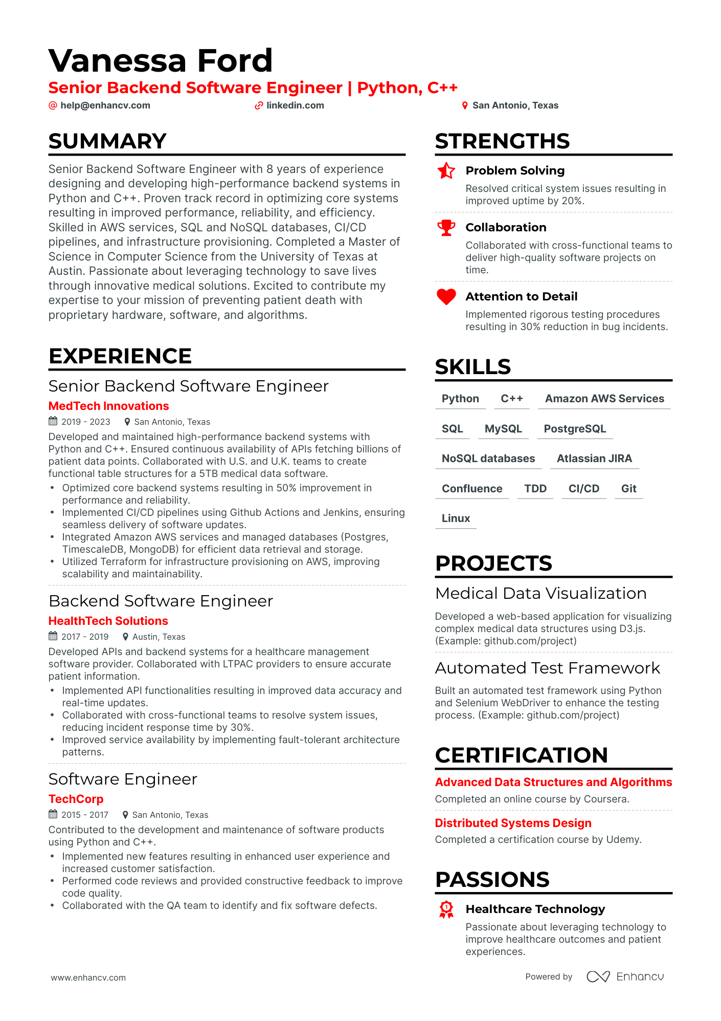 5 Tech Lead Resume Examples & Guide for 2024