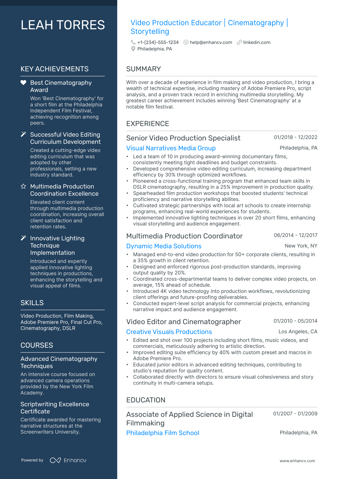10 Freelance Filmmaker Resume Examples Guide For 2026 AHR0cHM6Ly9jZG4uZW5oYW5jdi5jb20vcHJlZGVmaW5lZC1leGFtcGxlcy9VRkRweVlLM1BsVHdEOGZTVWVPNzdycXFqYmpPeWxPTWVkc1RBQVpNL2ltYWdlLnBuZw~~