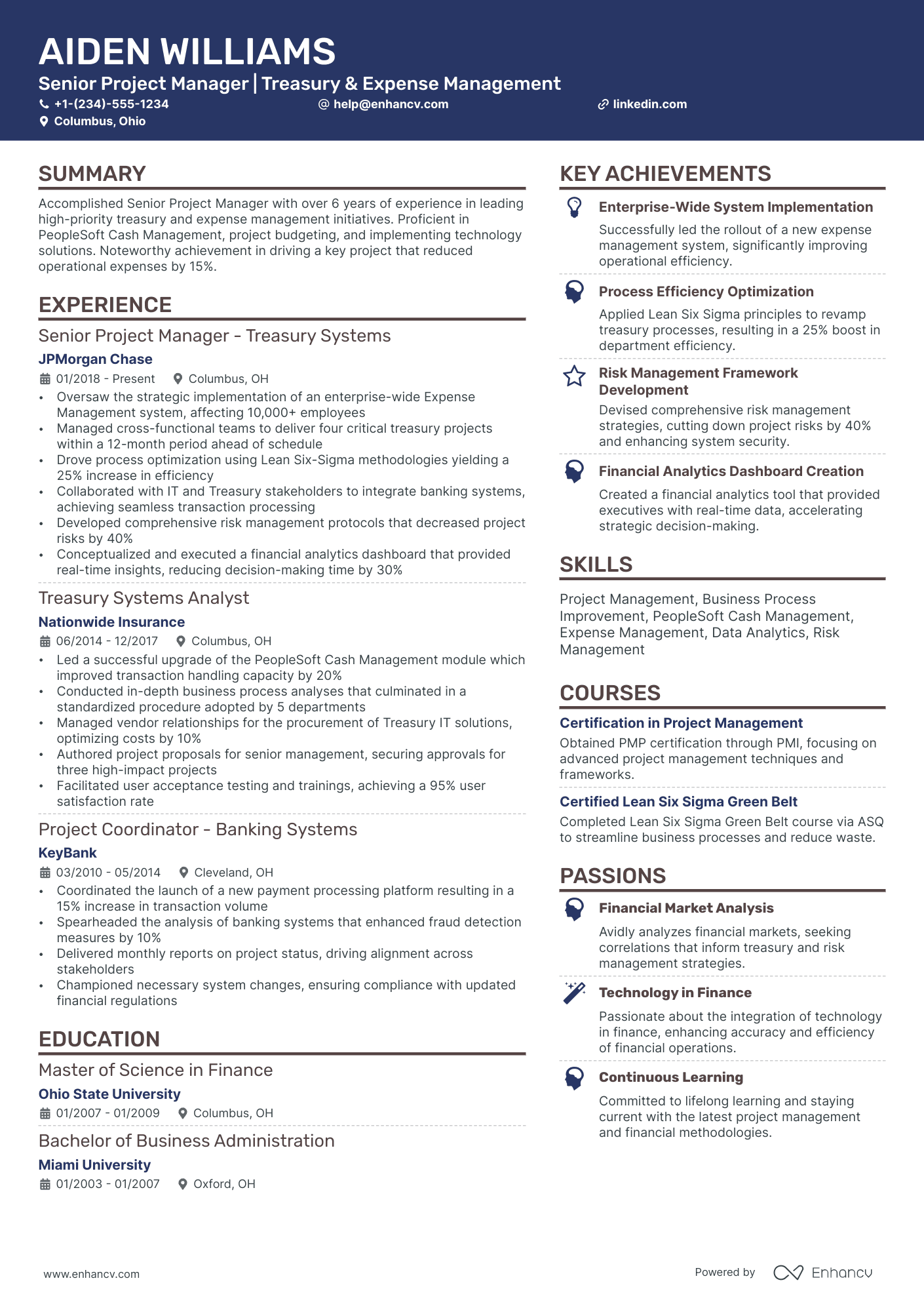 10 Business Project Manager Resume Examples & Guide for 2026