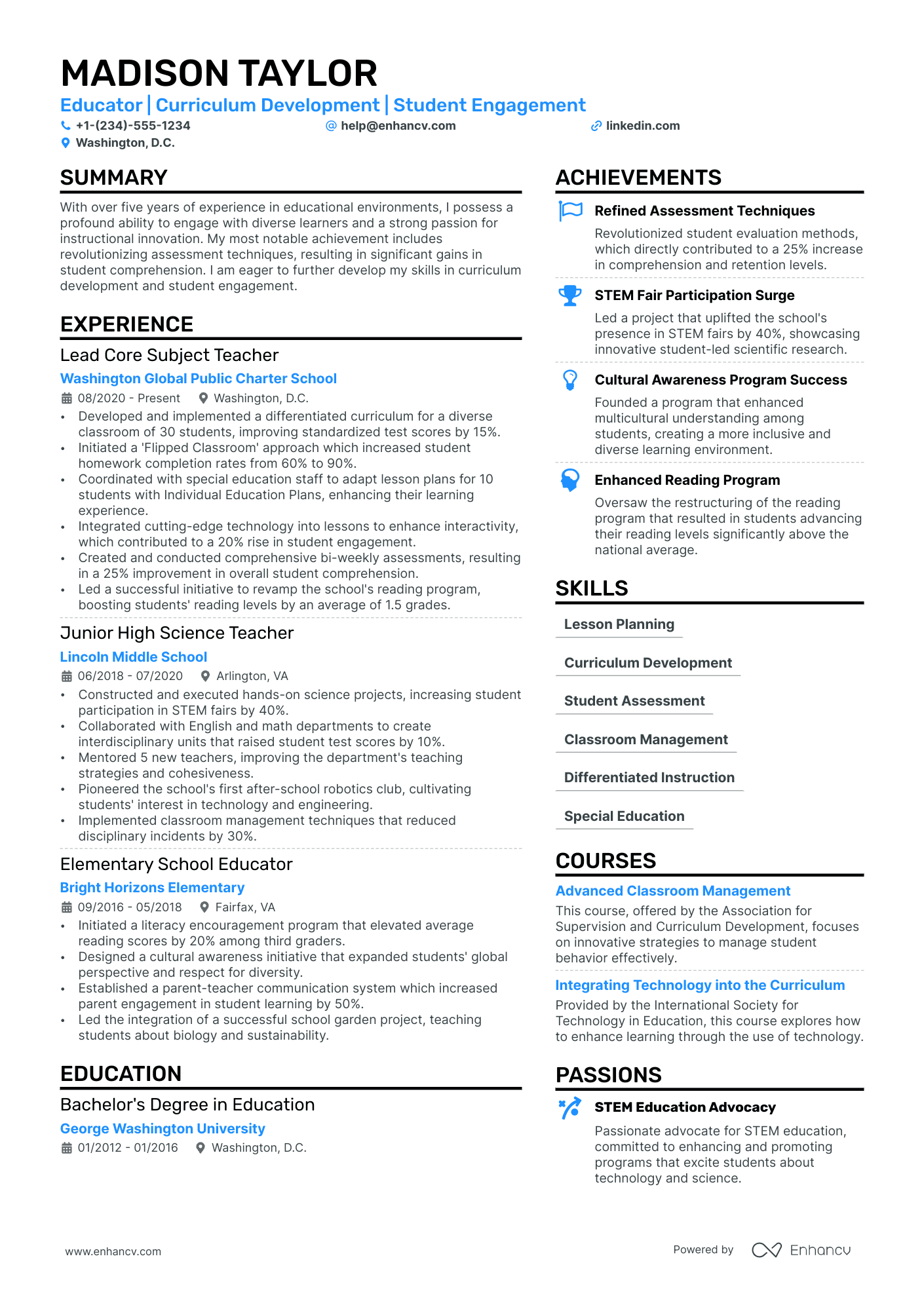 21 Teacher Resume Examples & Guide for 2024 | Resumes for Teaching Jobs