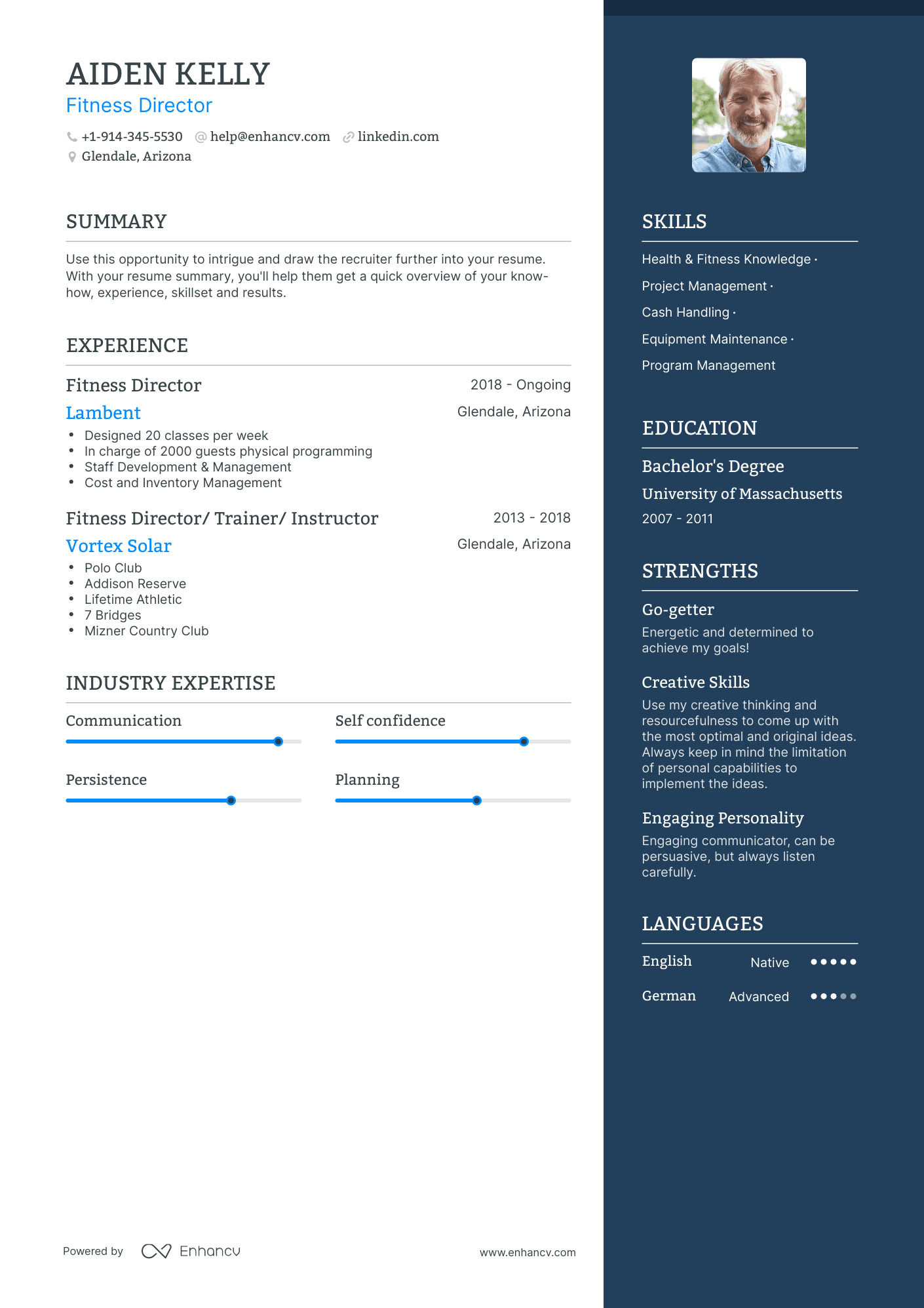 Fitness Director Resume Examples & Guide for 2023 (Layout, Skills ...