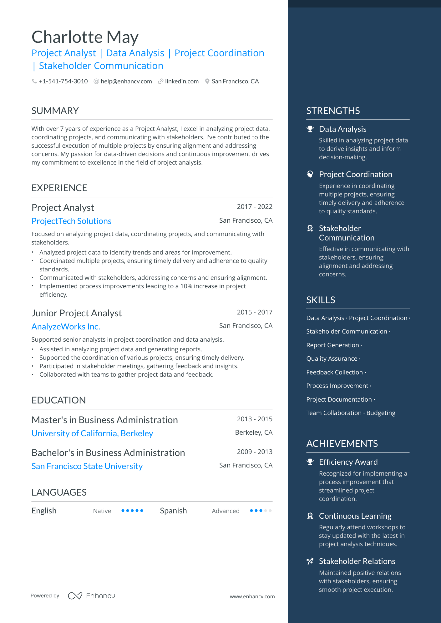 5 Project Analyst Resume Examples & Guide For 2024