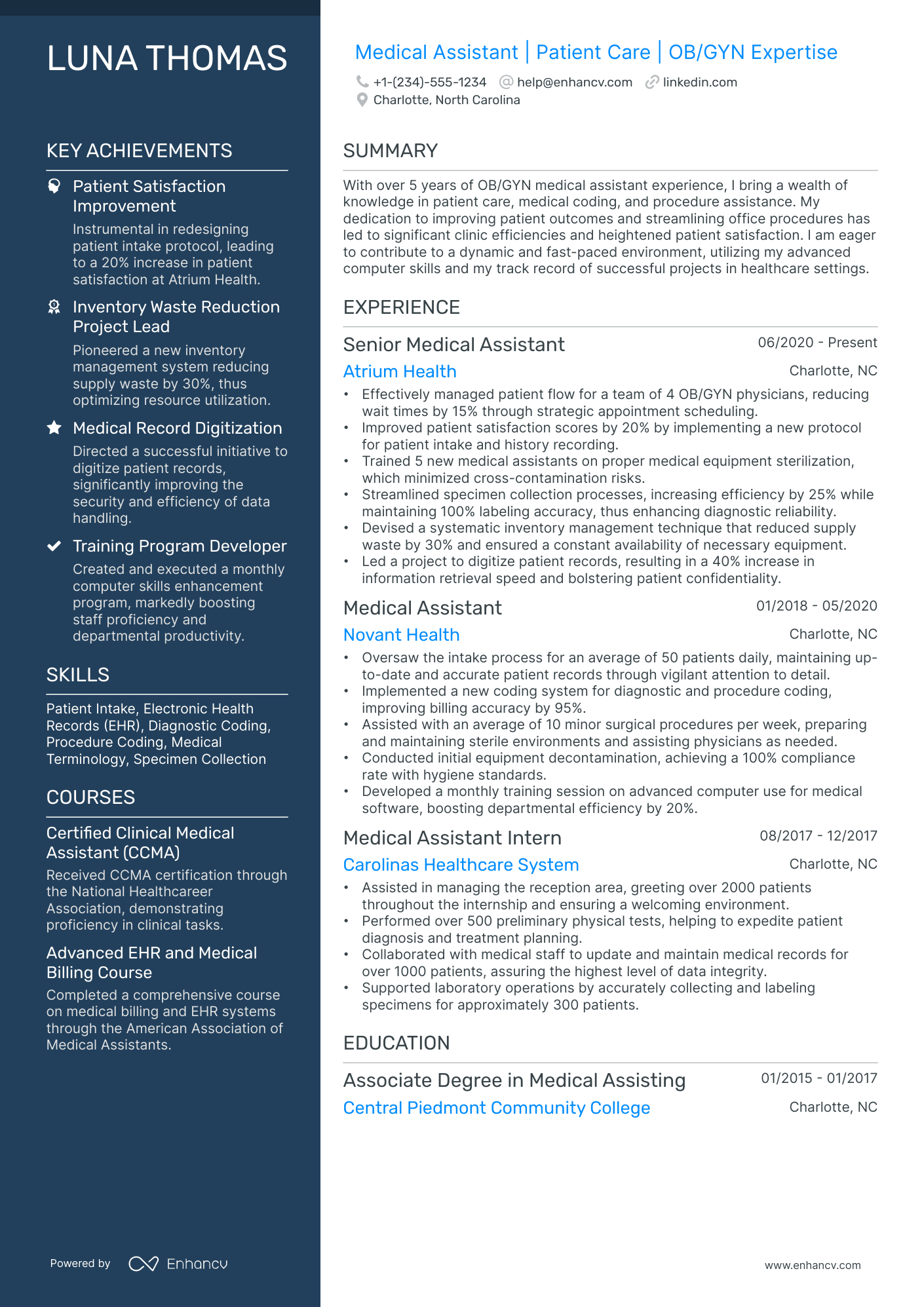 10 OB-GYN Medical Assistant Resume Examples & Guide for 2026
