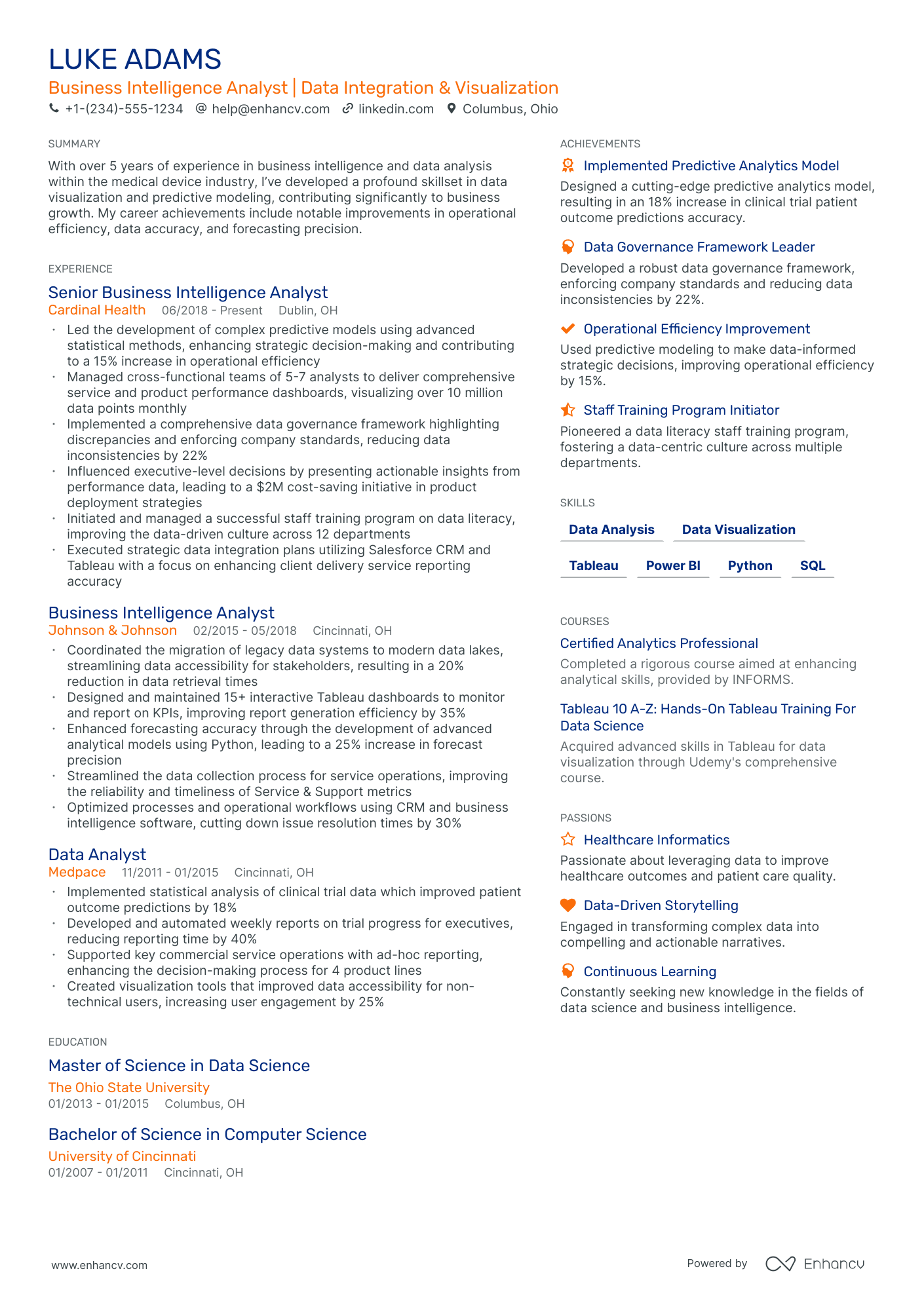 5 Senior Business Analyst Resume Examples & Guide for 2024