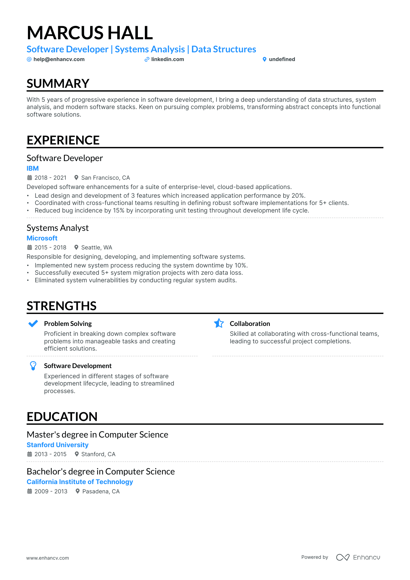 5 Computer Science Internship Resume Examples & Guide for 2024