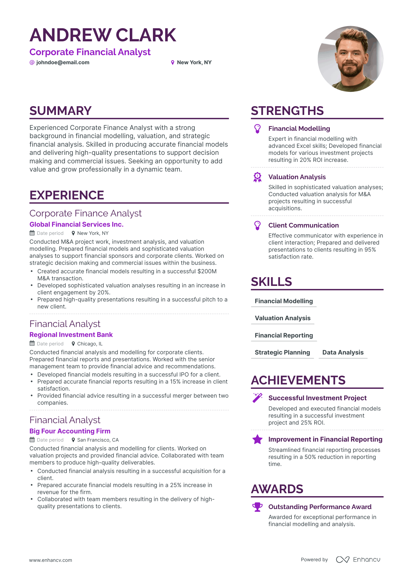 12 Financial Analyst Resume Examples & Guide for 2024