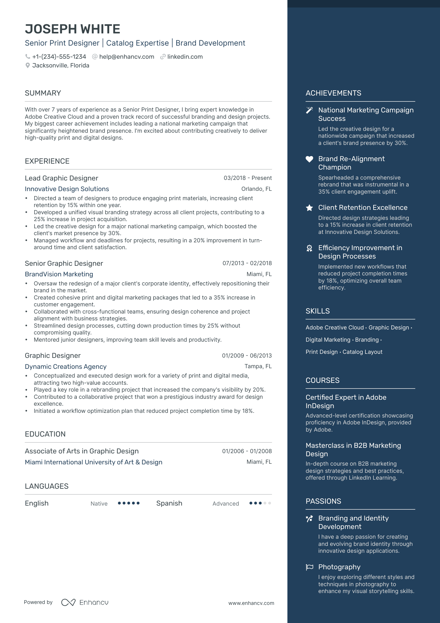 5 Print Designer Resume Examples & Guide for 2024