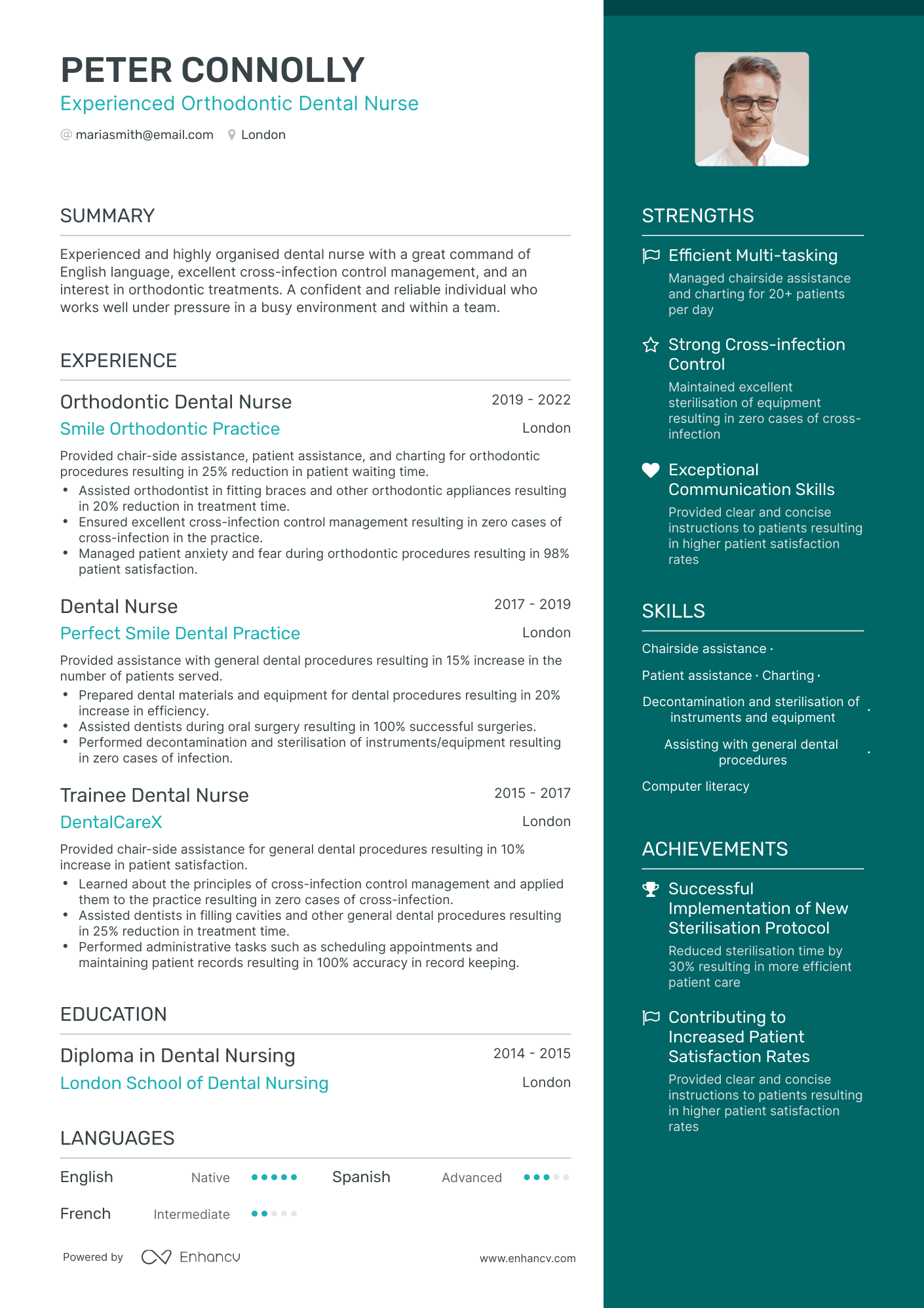 5 Dental Nurse Resume Examples & Guide for 2023