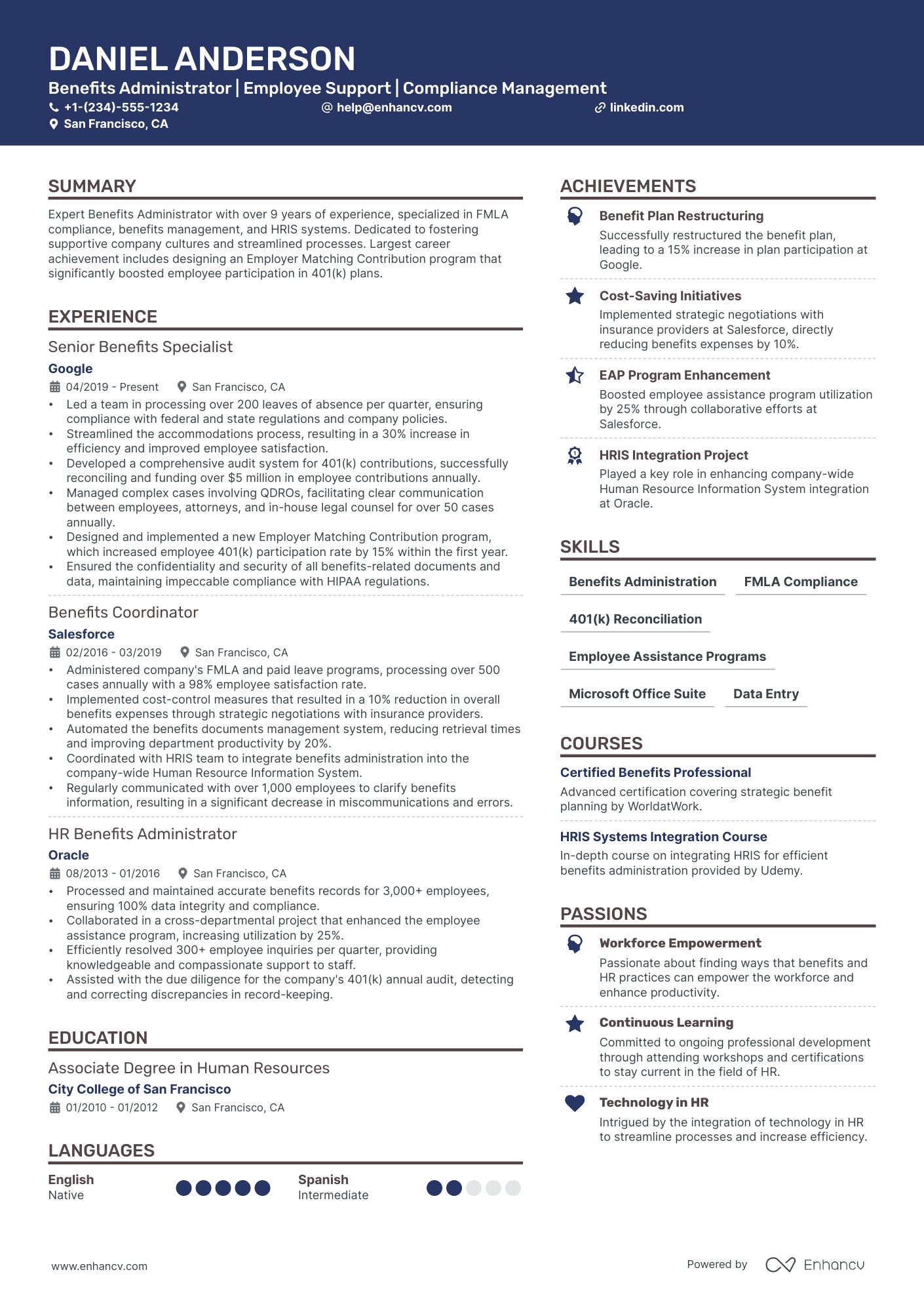 5 Benefits Analyst Resume Examples & Guide for 2024