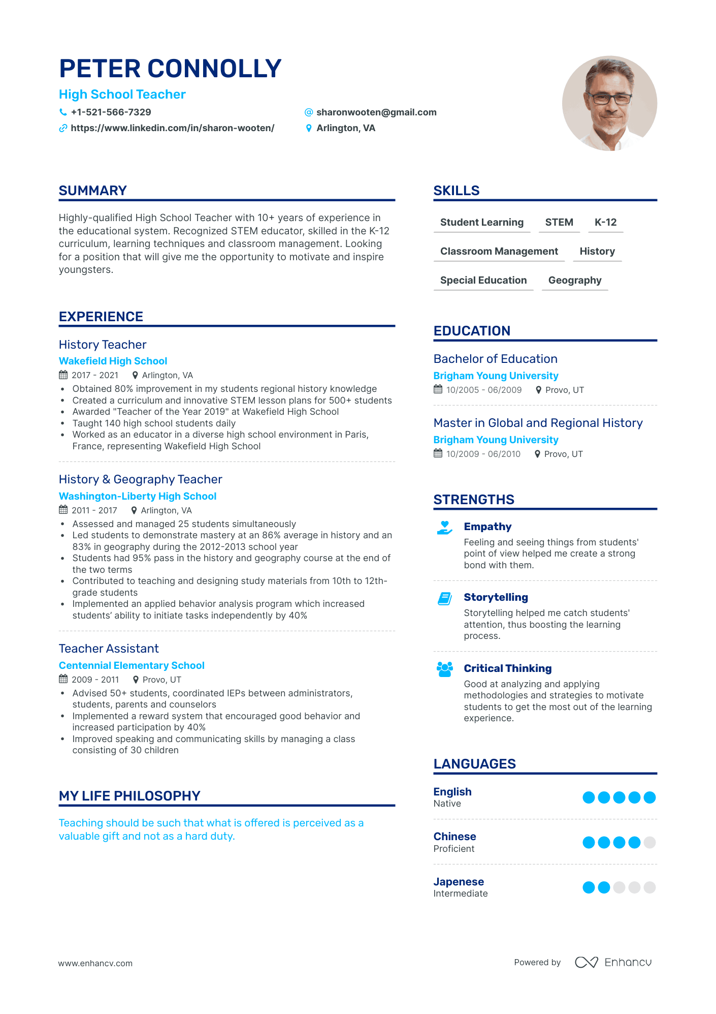 3 High School Teacher Resume Examples & Guide for 2023