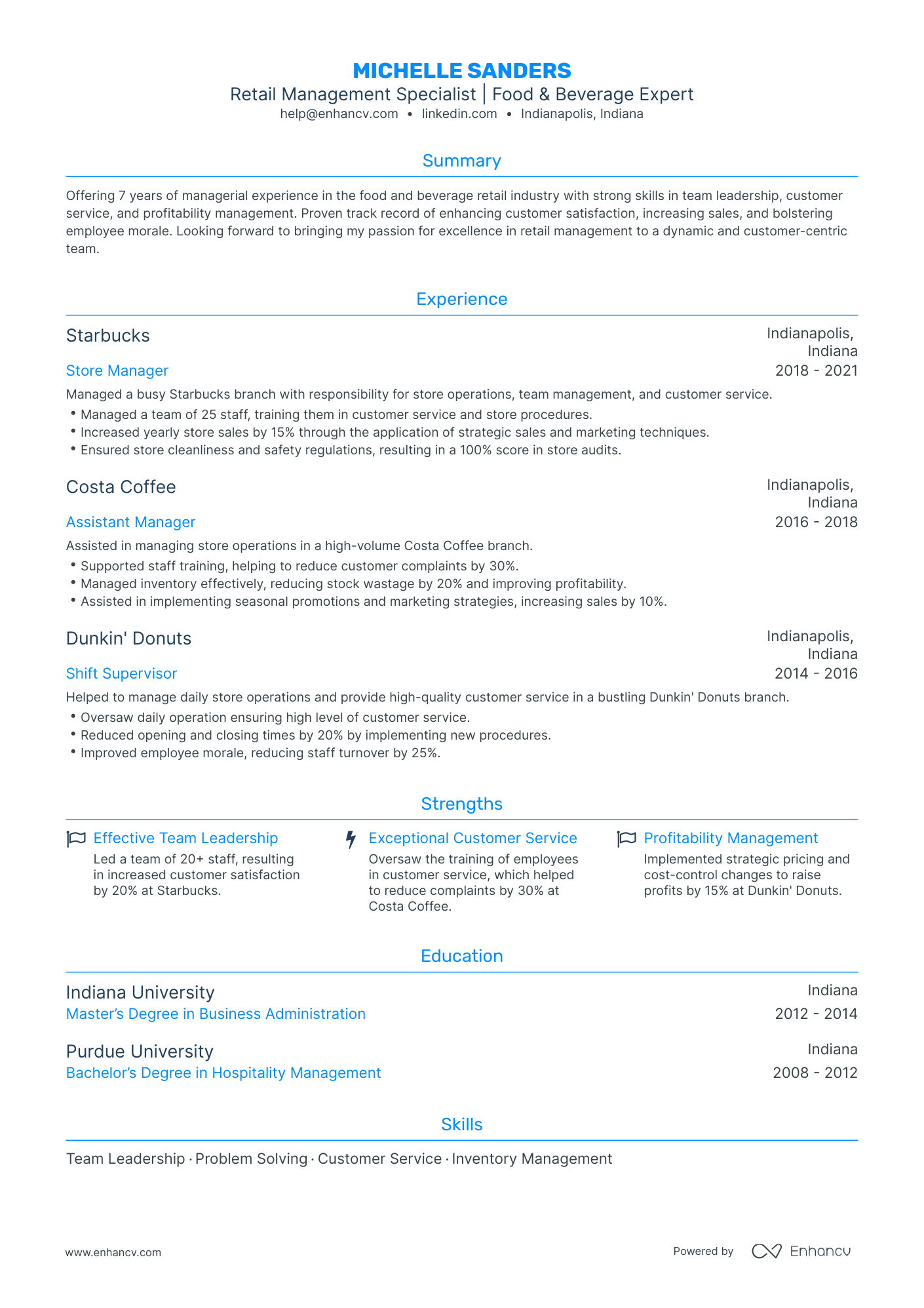 5 Coffee Shop Resume Examples & Guide for 2024