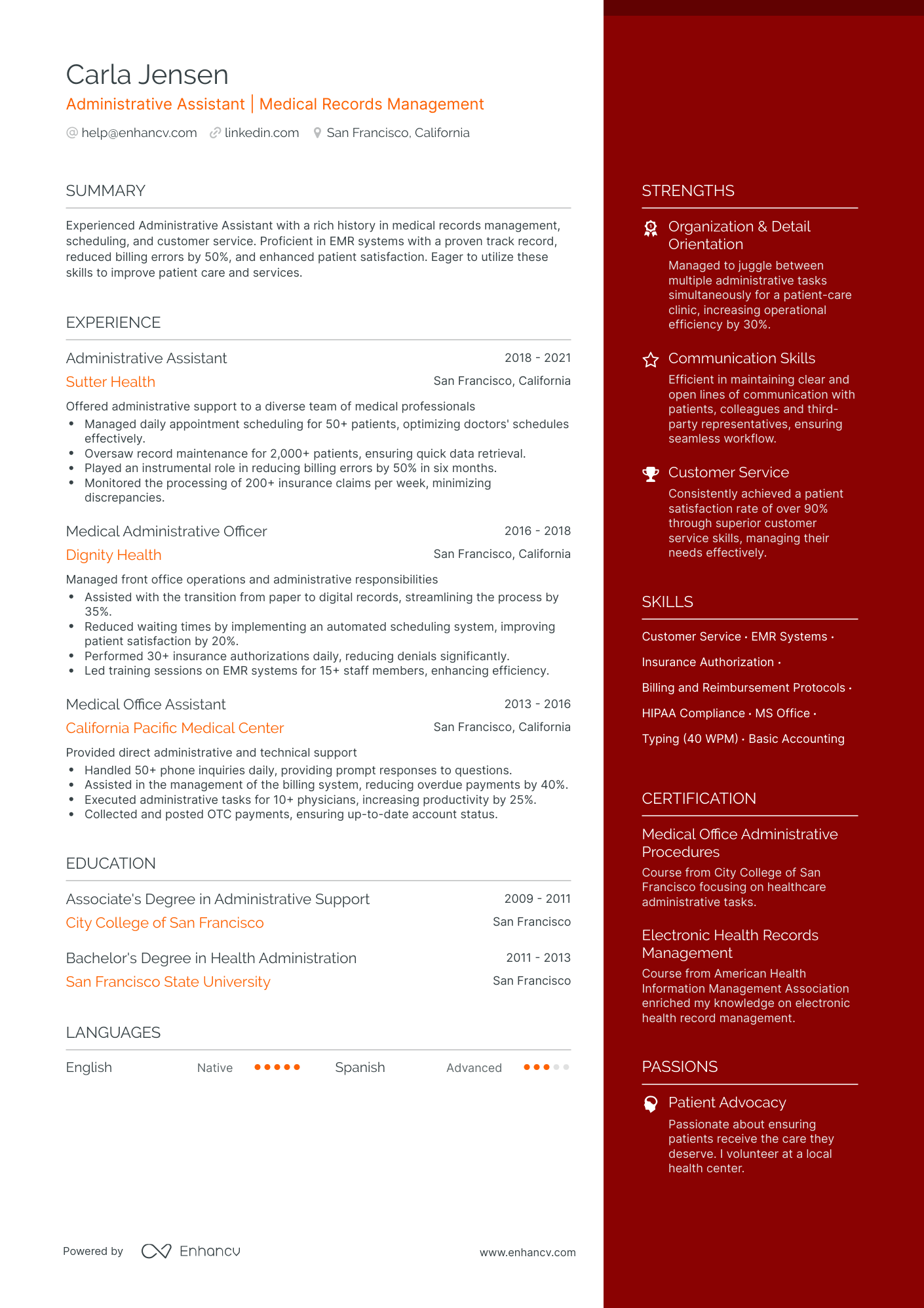 6 Office Administrator Resume Examples & Guide for 2024