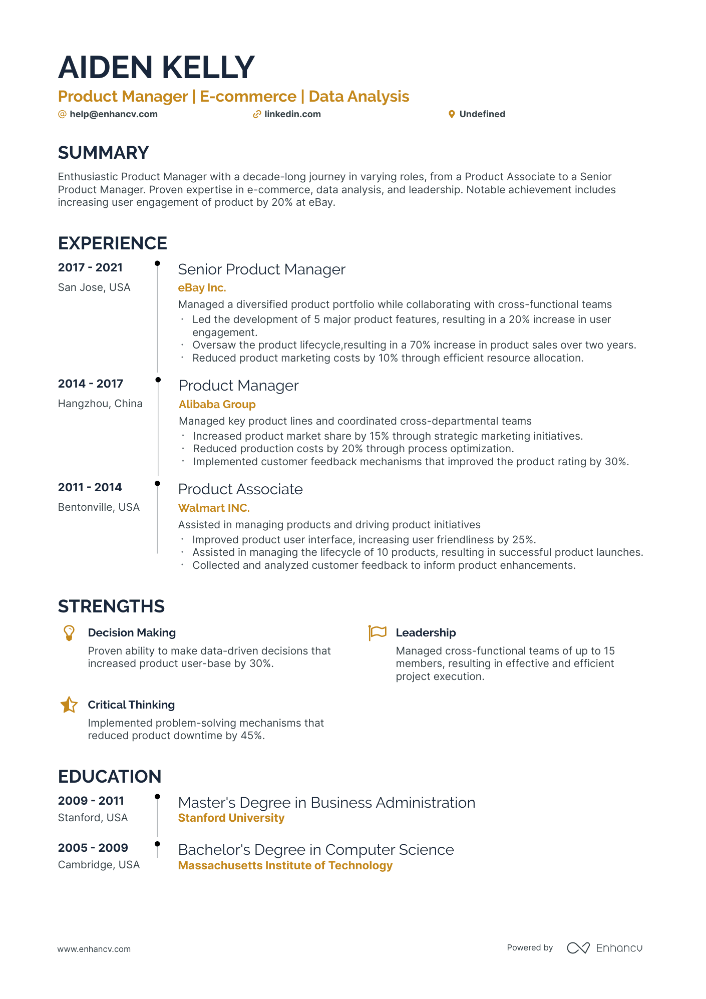 5 Amazon Product Manager Resume Examples & Guide for 2024