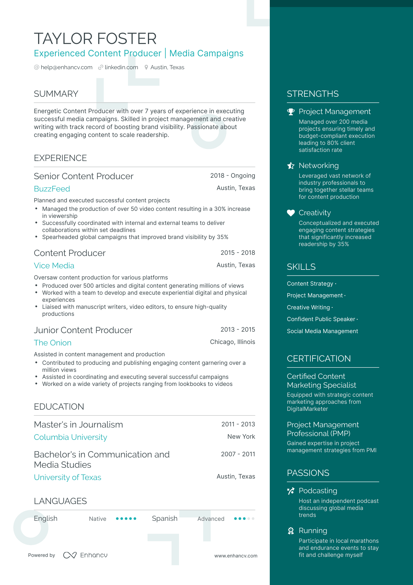 proper resume for music producer        
        <figure class=