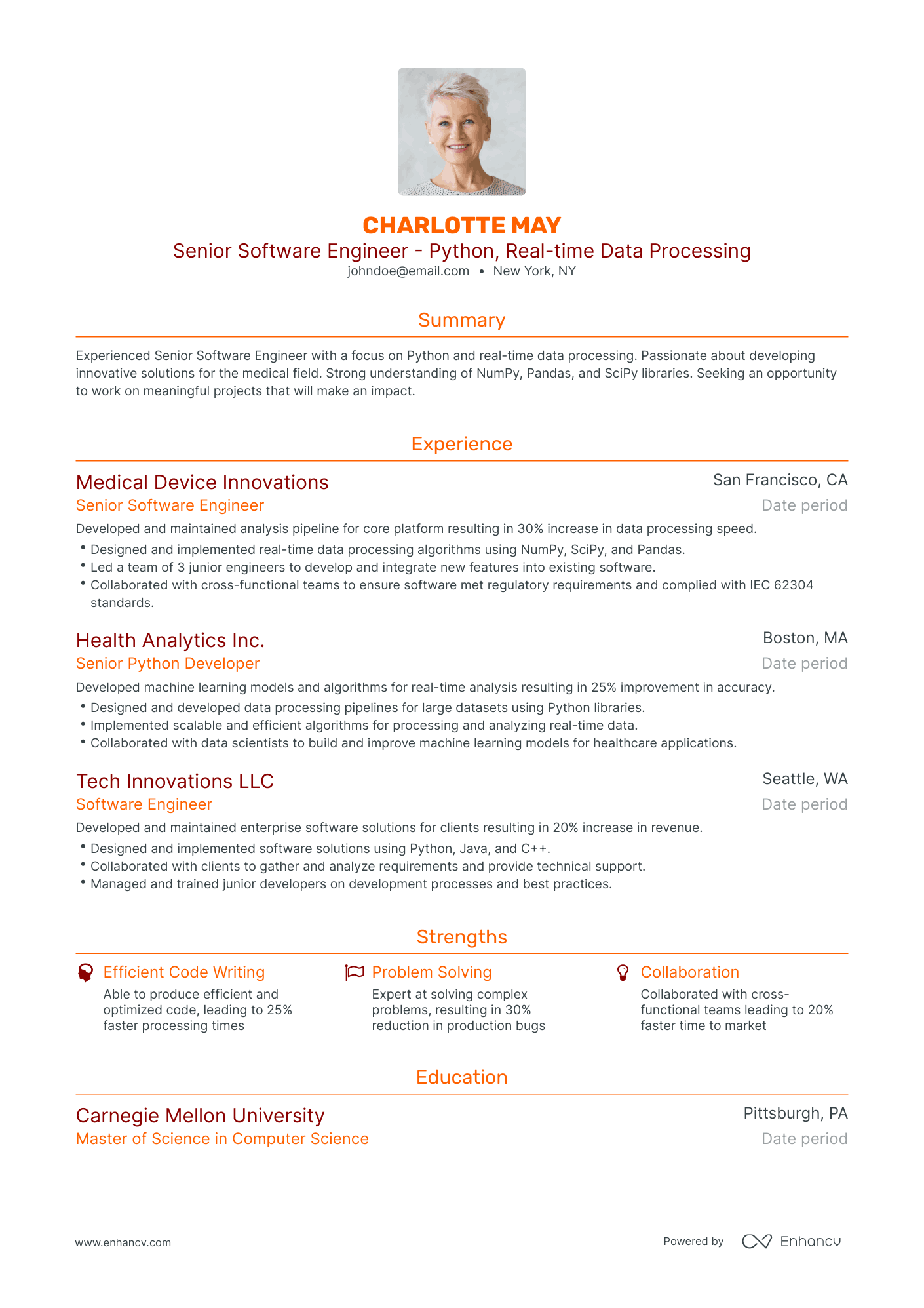 5 Senior Software Engineer Resume Examples & Guide for 2023