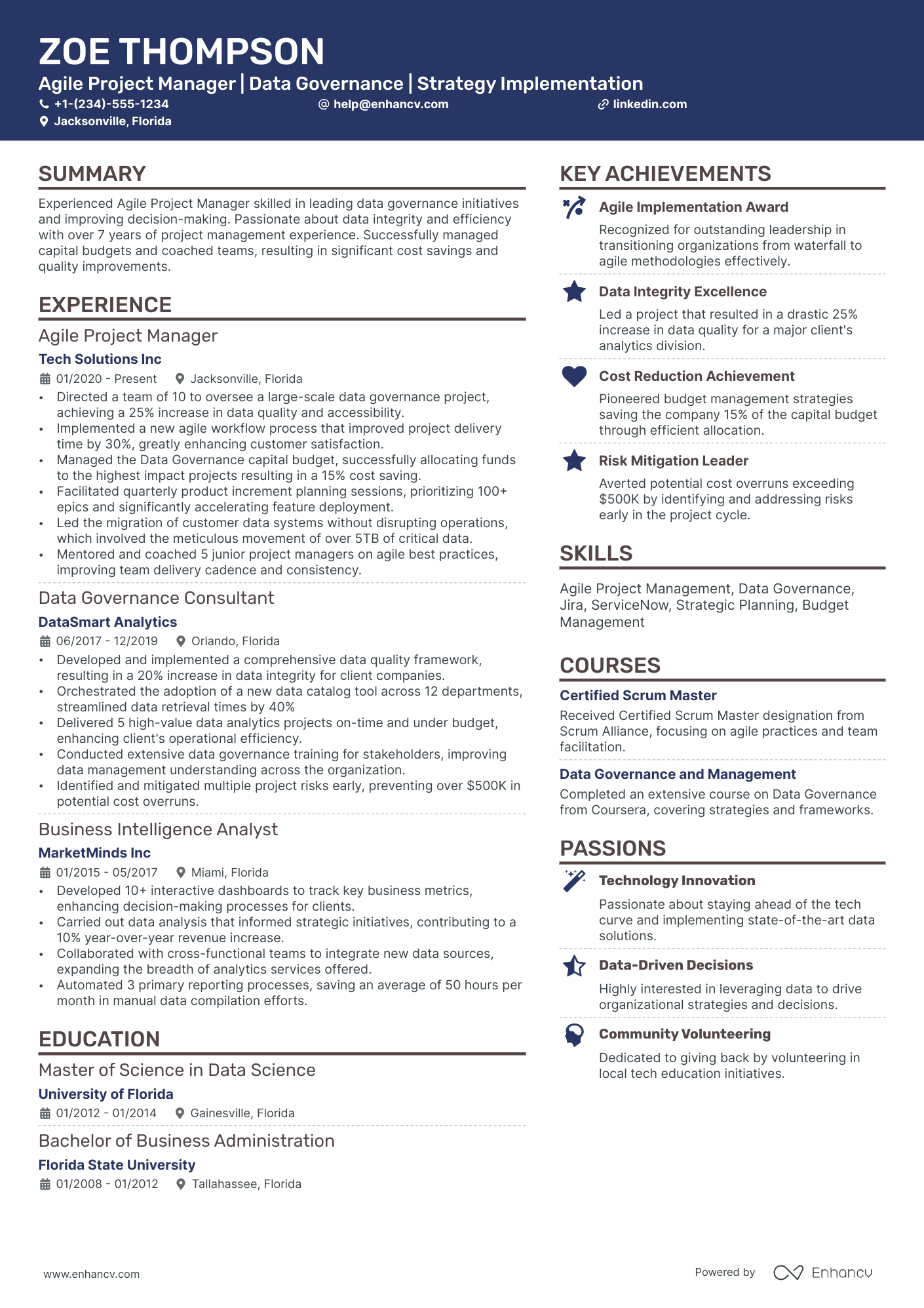 10 Agile Project Manager Resume Examples & Guide for 2026