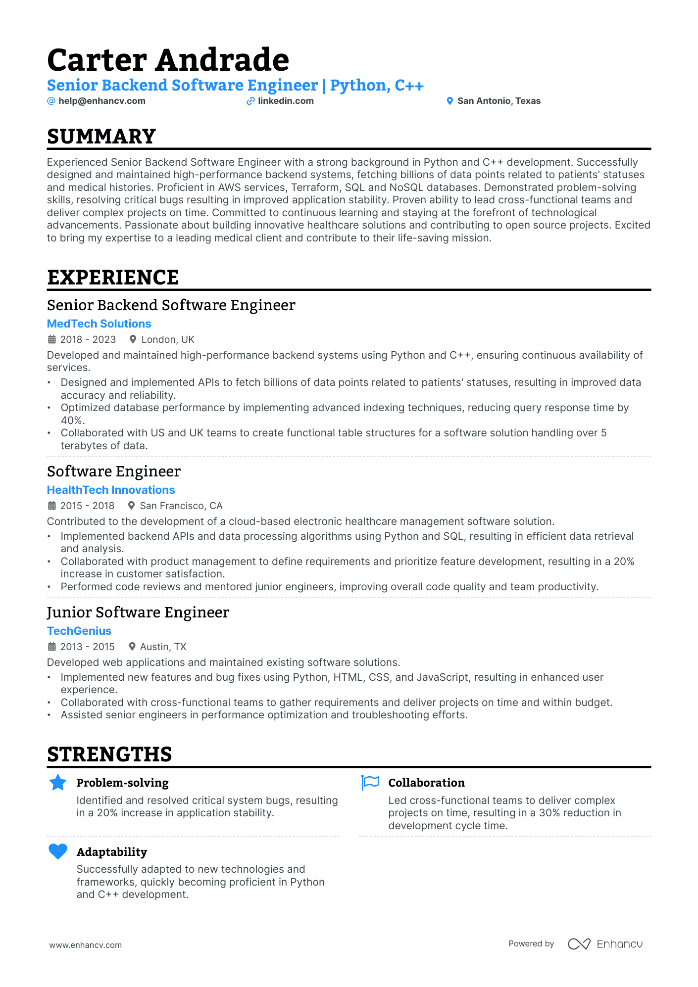 5 AWS Developer Resume Examples & Guide for 2024