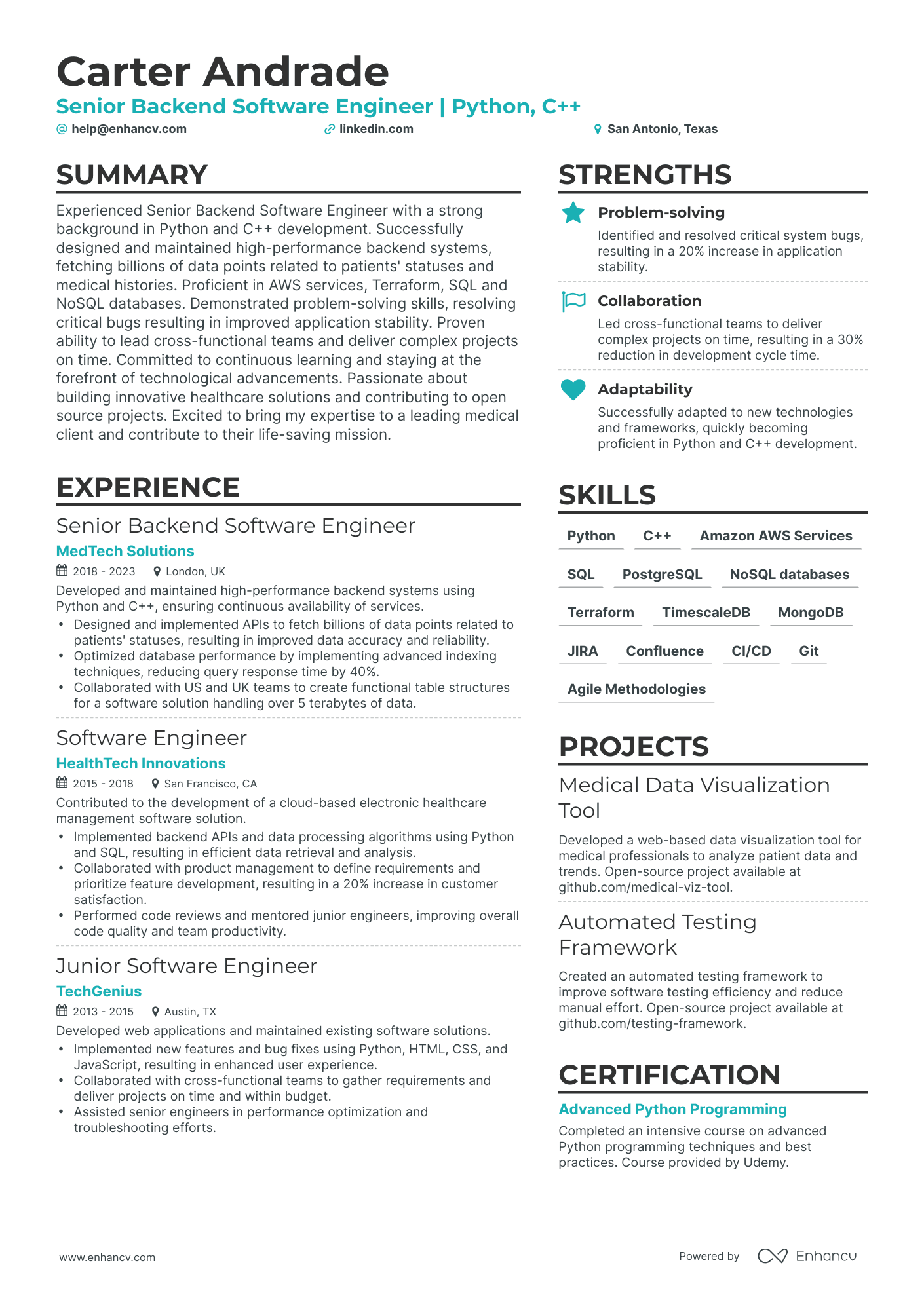 5 AWS Developer Resume Examples & Guide for 2023