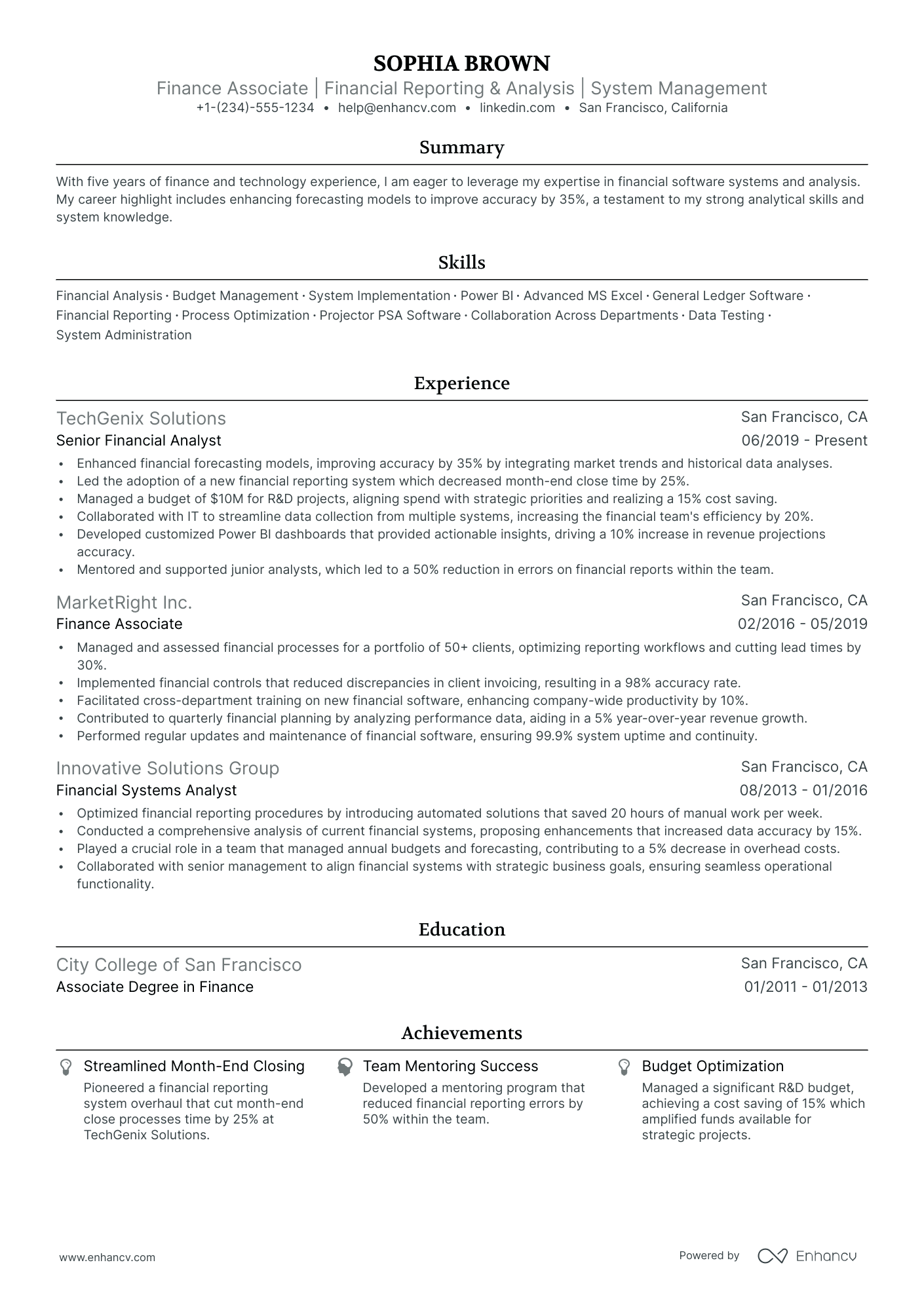 5 Finance Associate Resume Examples & Guide for 2024