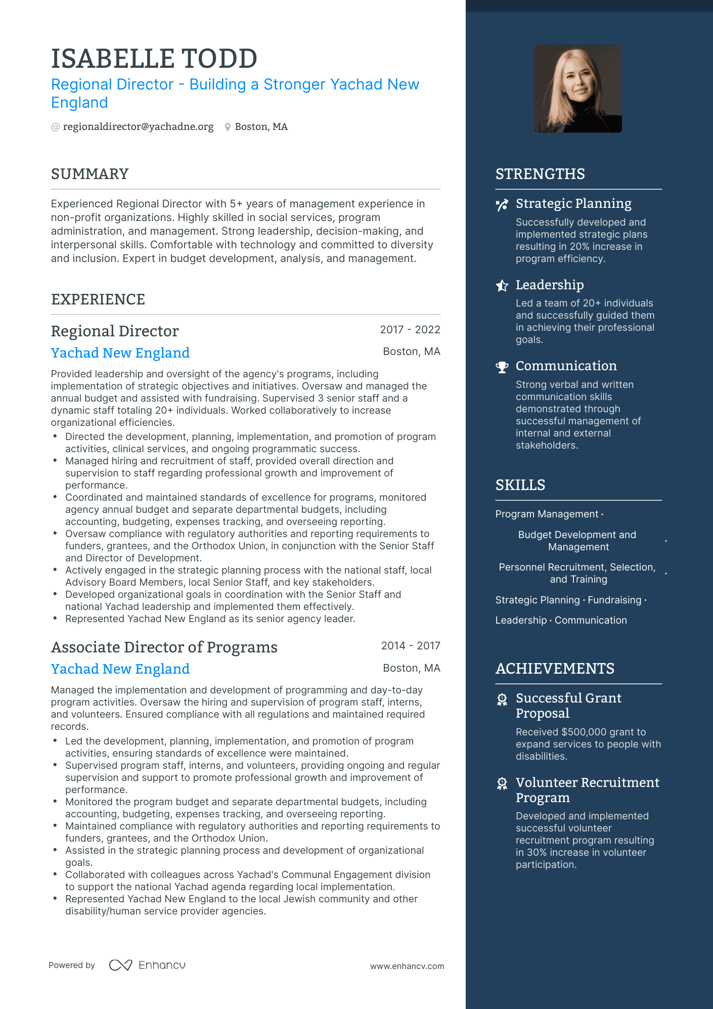 5 Regional Director Resume Examples & Guide for 2023