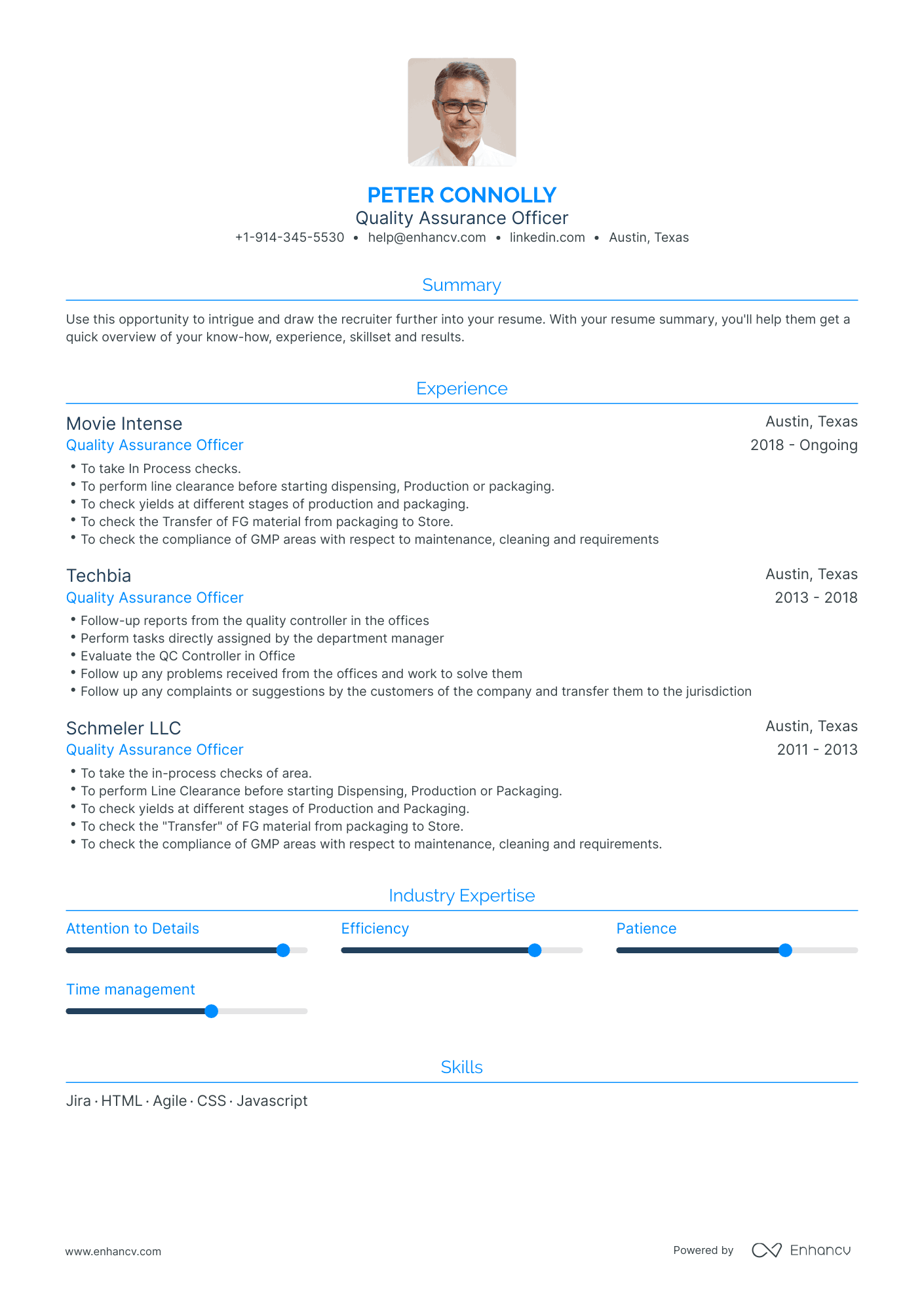 Quality Assurance Officer Resume Examples & Guide for 2023 (Layout ...