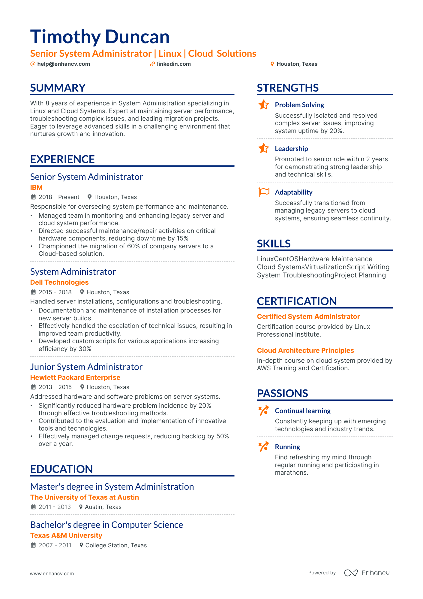 8 System Administrator Resume Examples & Guide for 2024