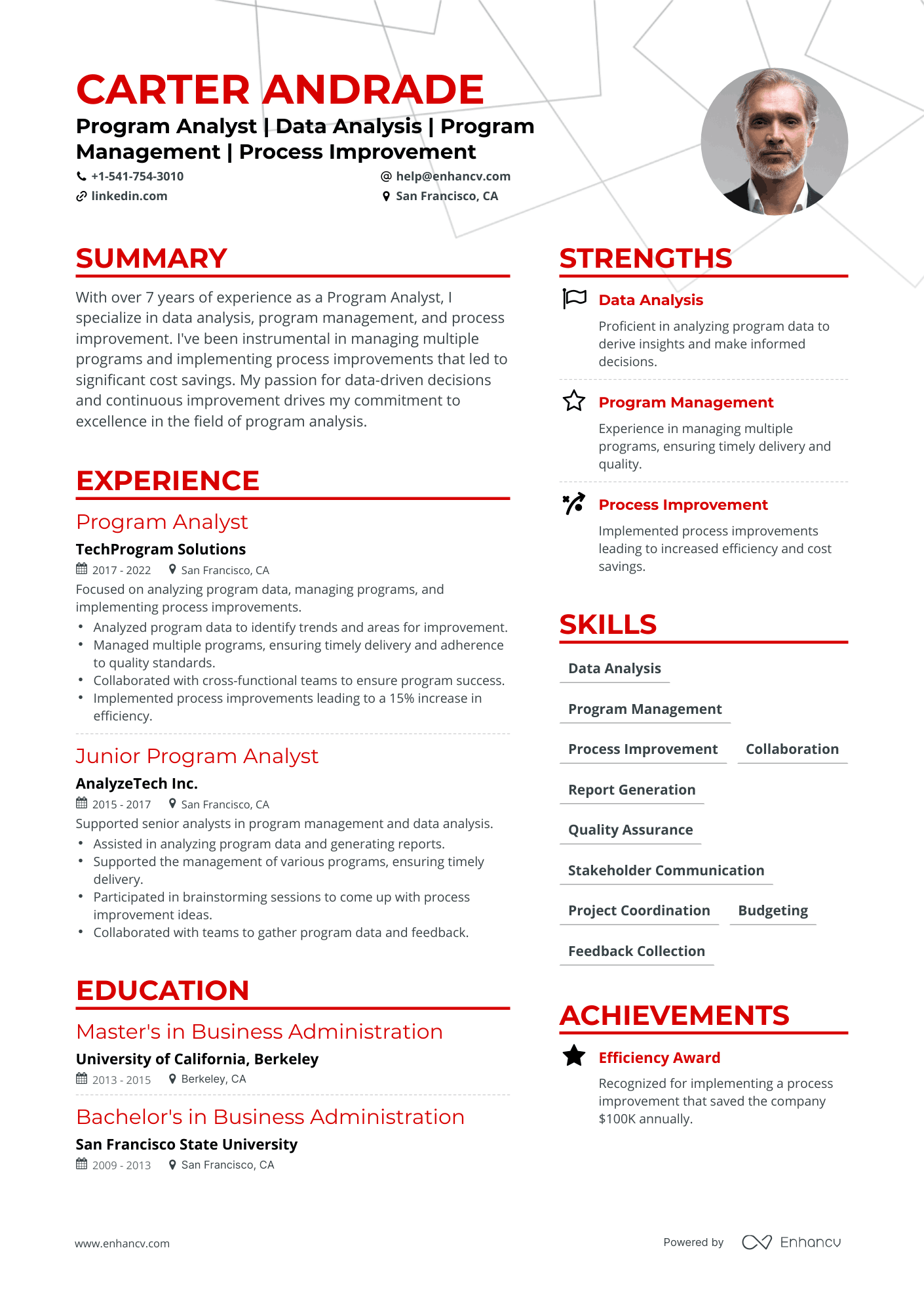 5 Program Analyst Resume Examples & Guide for 2024