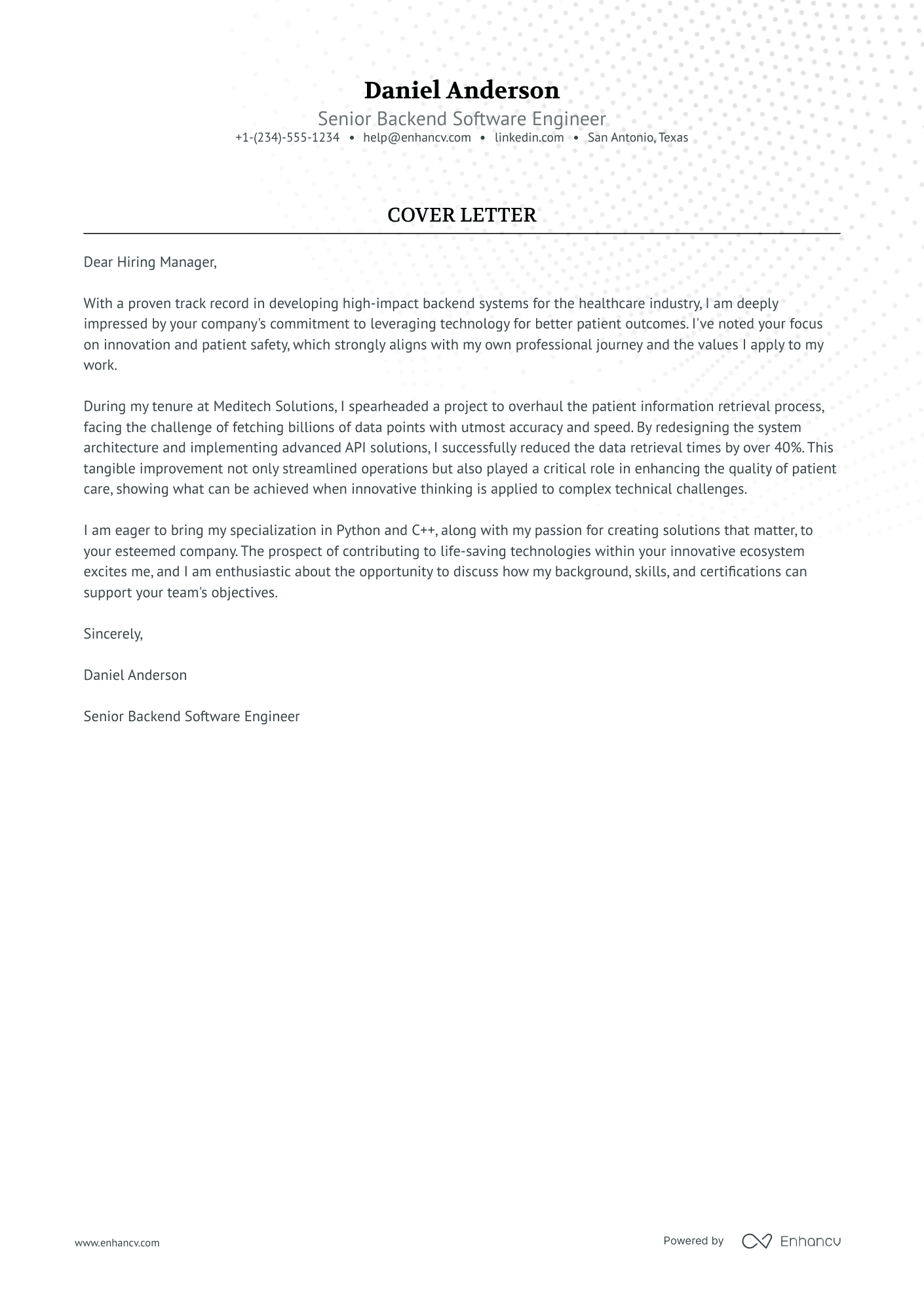 10 Professional Programmer Cover Letter Examples and Template for 2026 ...