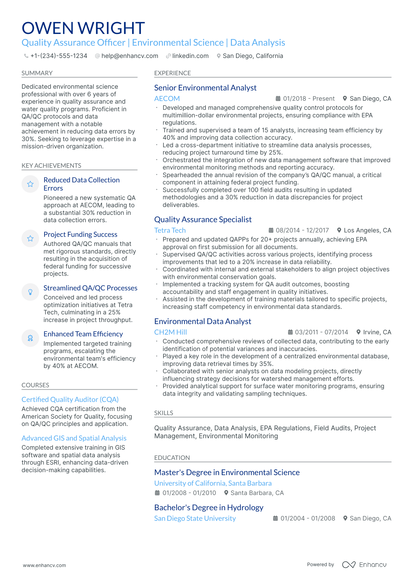 10 Quality Assurance Officer Resume Examples & Guide for 2026