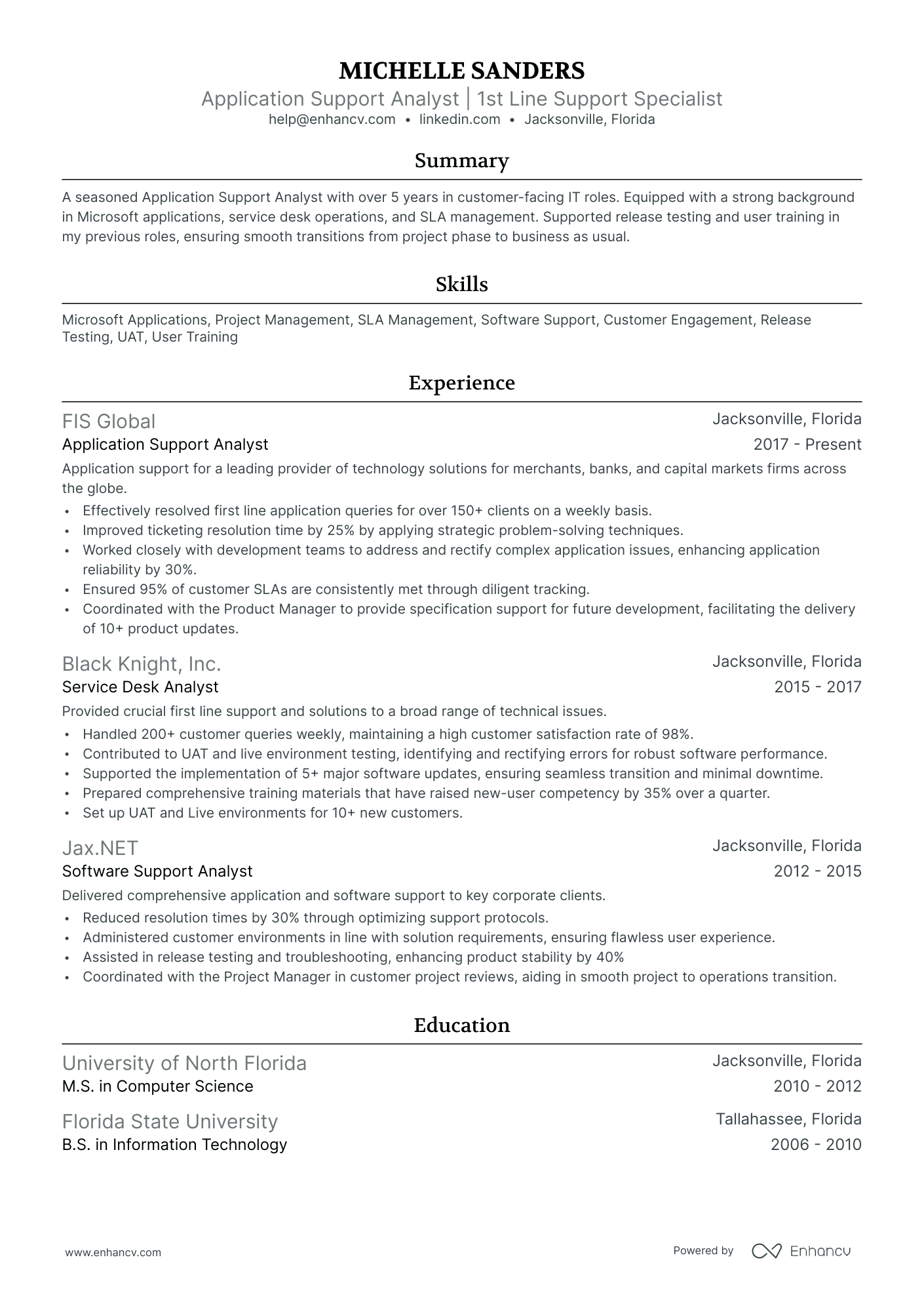 10 Application Support Analyst Resume Examples & Guide for 2026