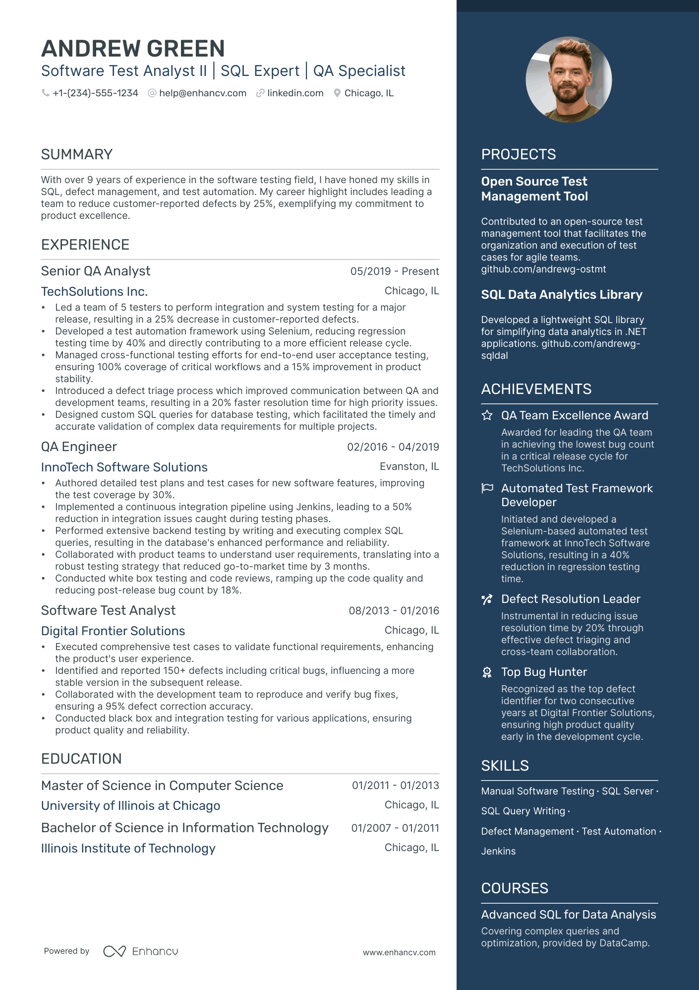 5 Software Test Analyst Resume Examples & Guide for 2024