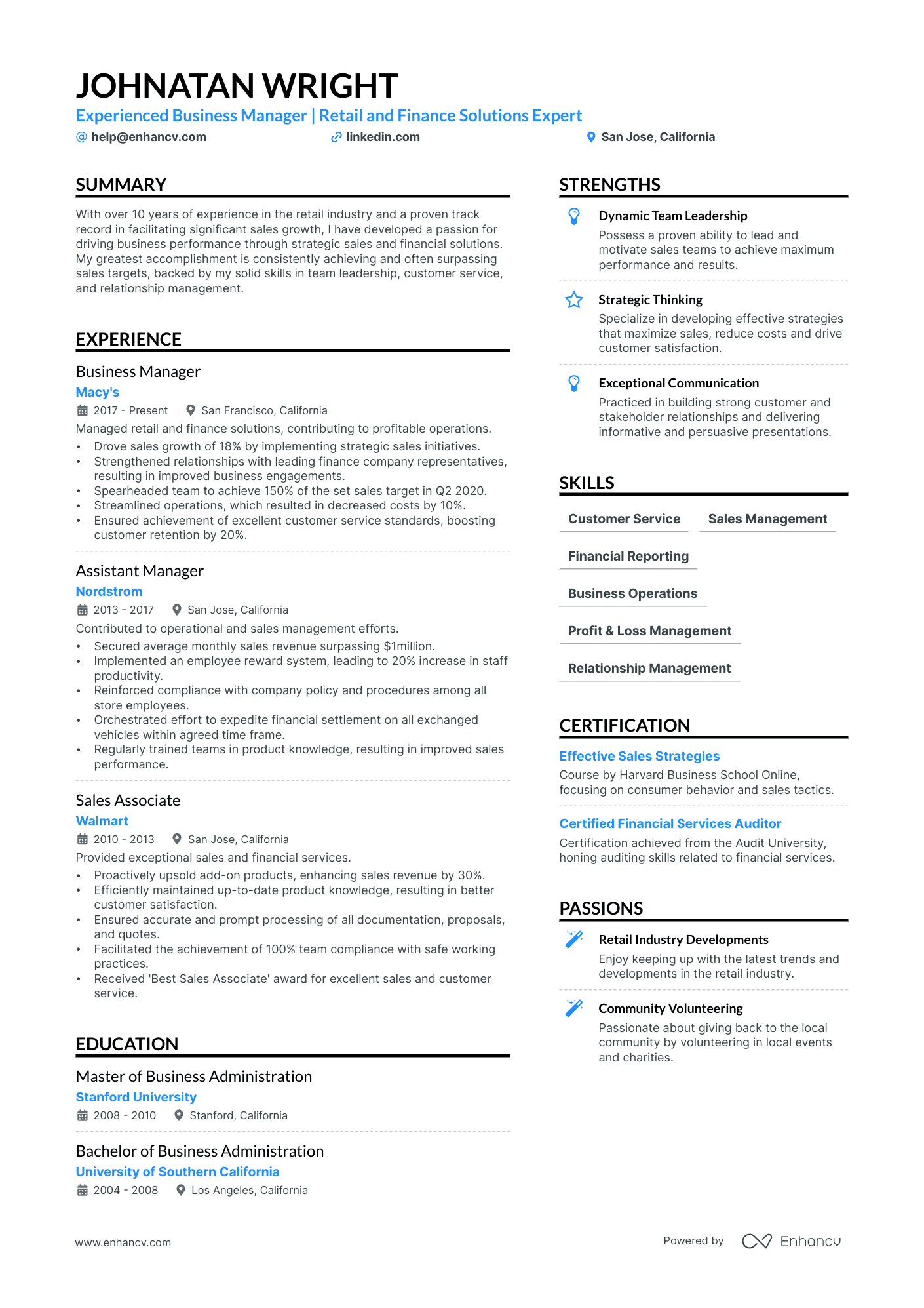 5 Business Manager Resume Examples & Guide for 2024