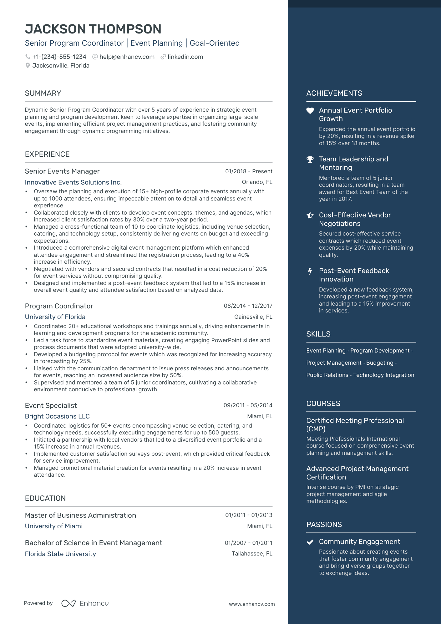 5 Program Director Resume Examples & Guide for 2024